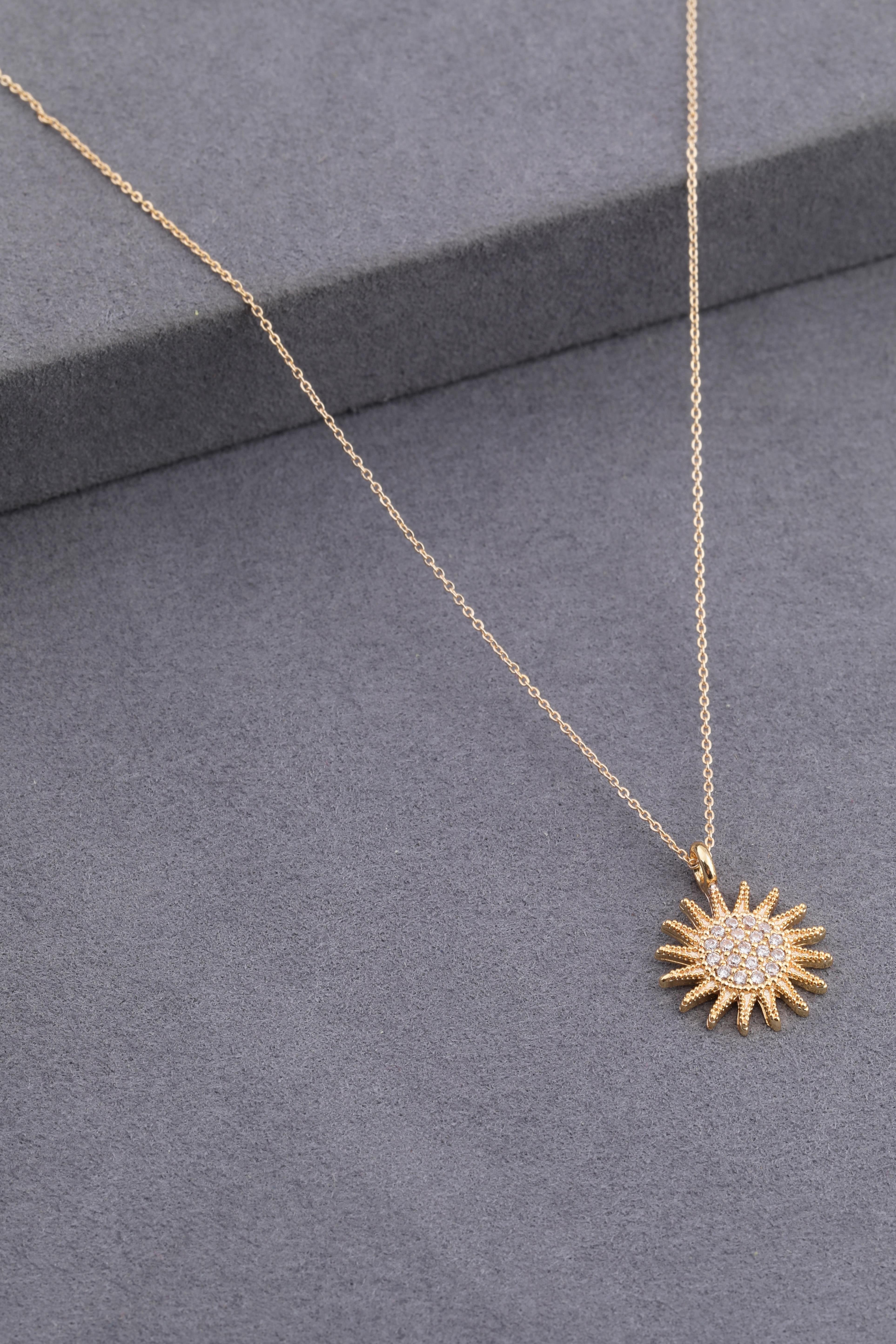 Zirkon Kolye Gold