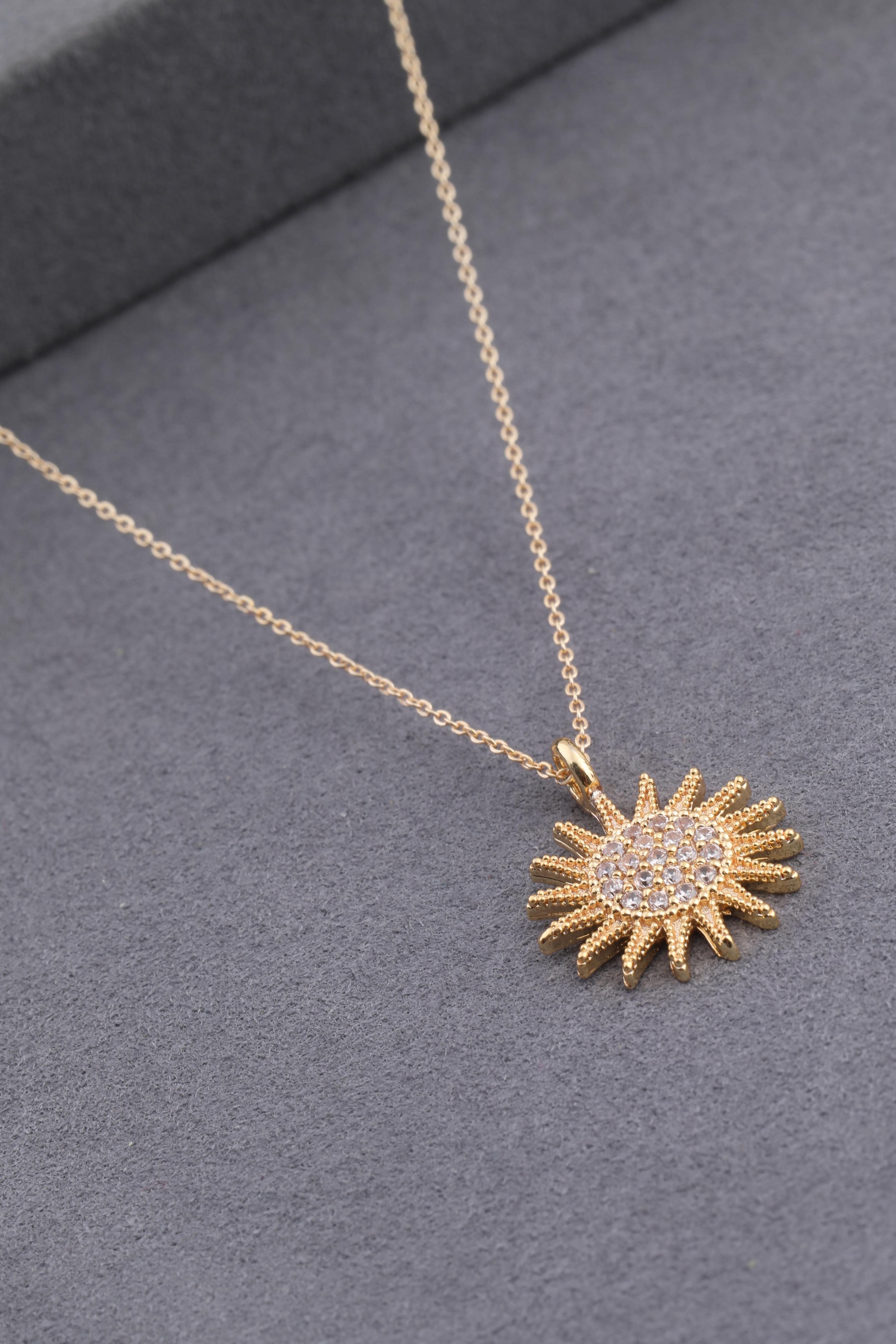 Zirkon Kolye Gold