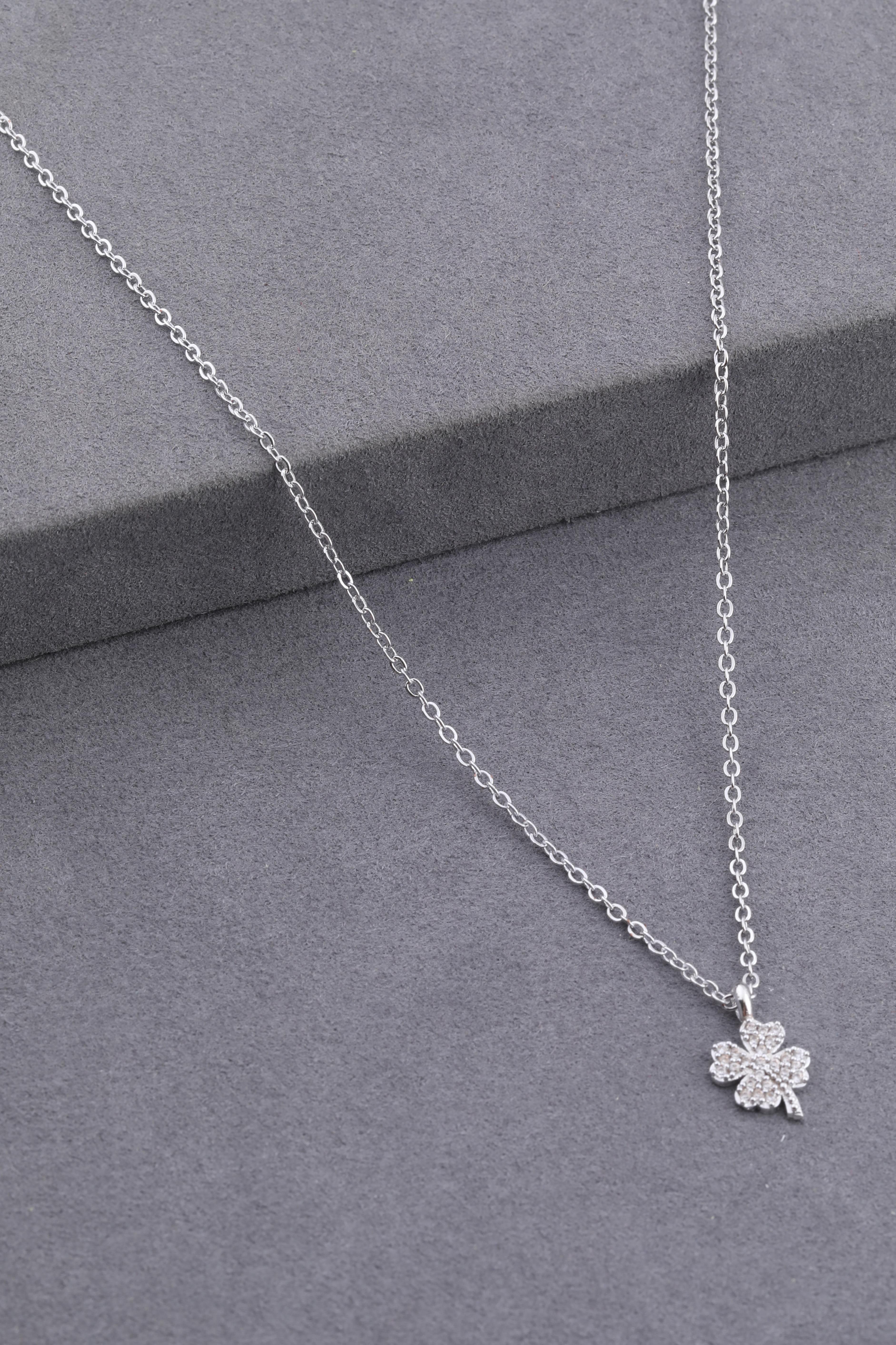 Zirkon Kolye Silver