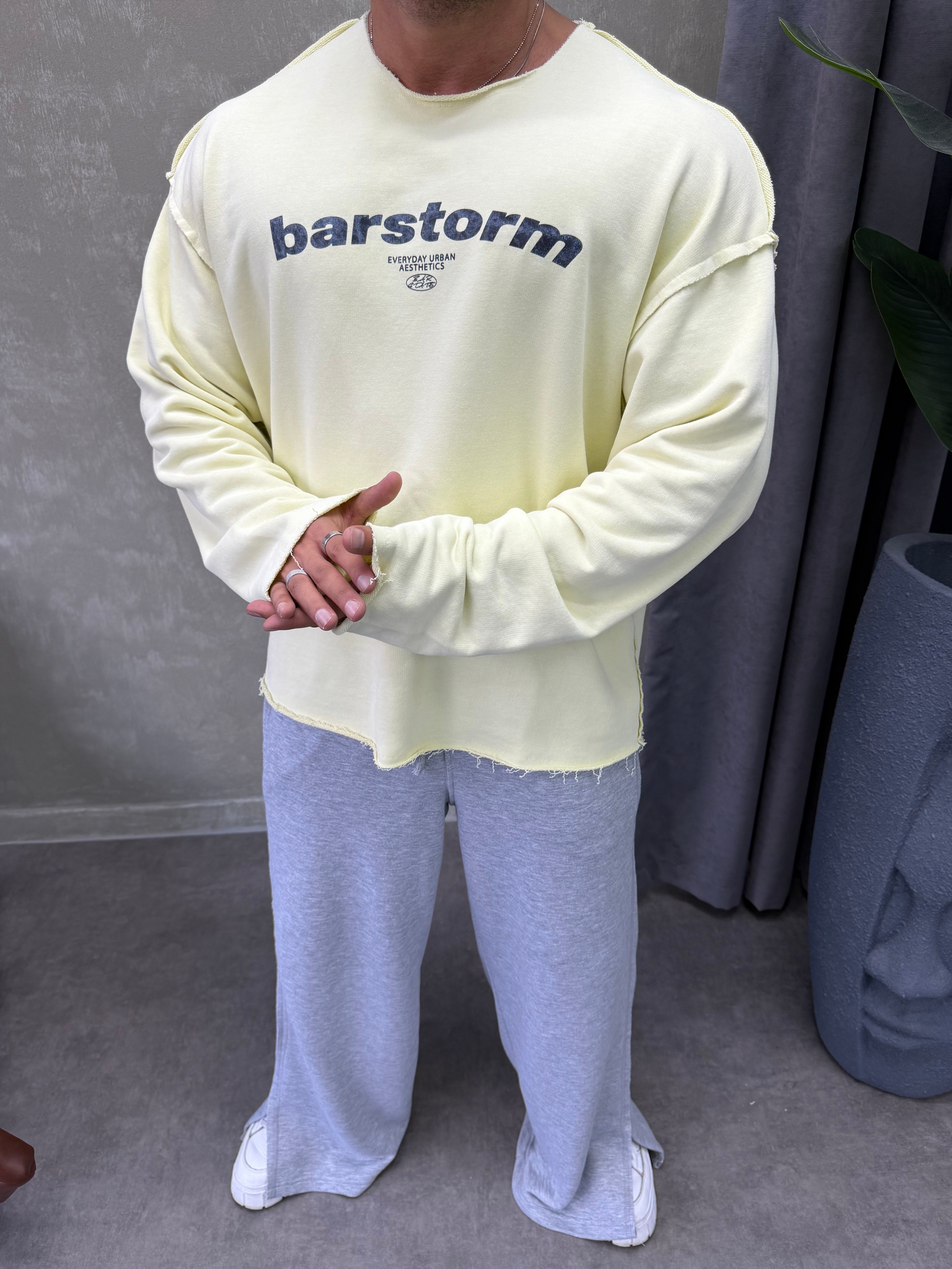   ÖZEL SERİ ÇİFT TARAFLI OVERSIZE SWEAT SARI