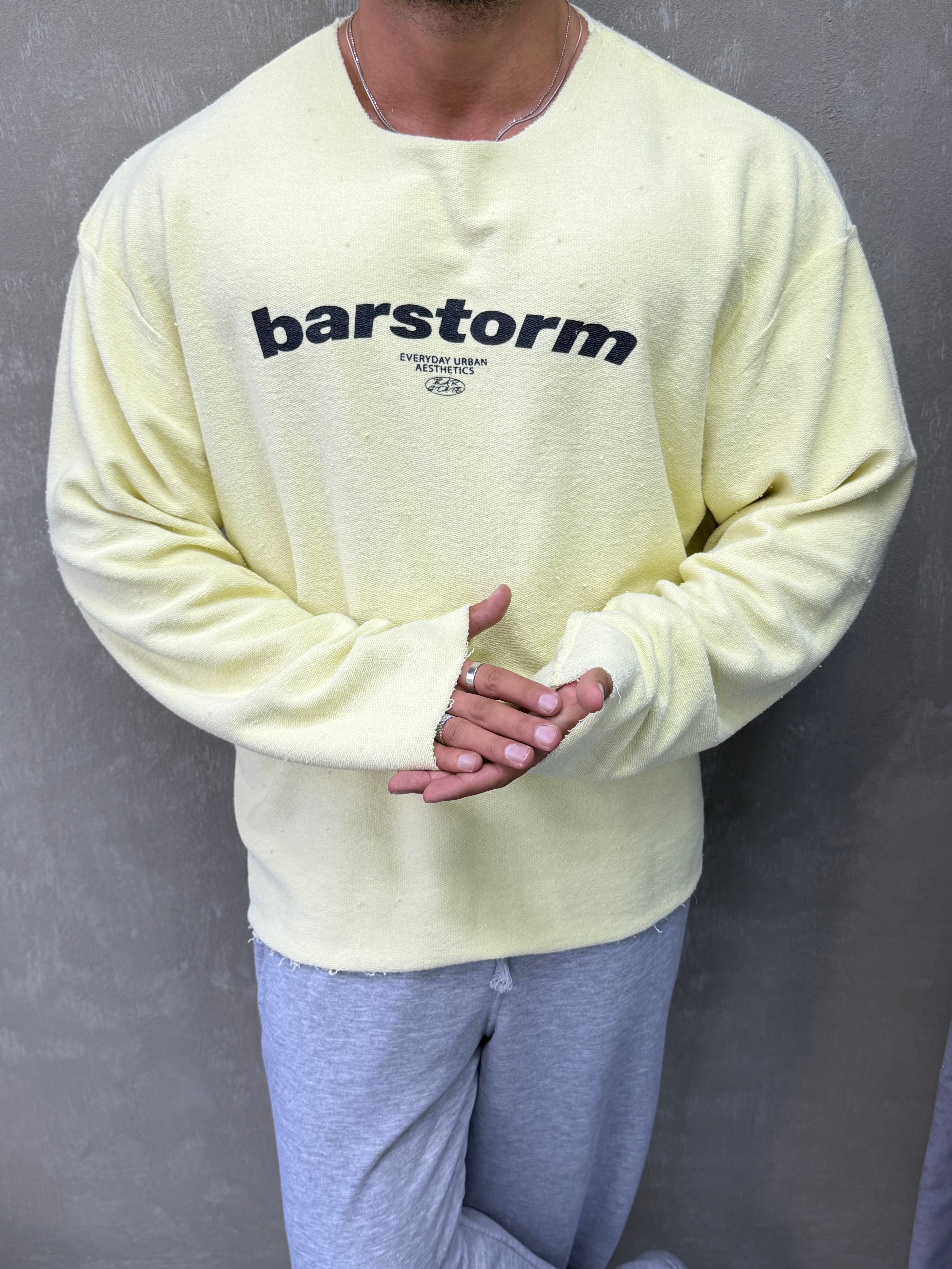   ÖZEL SERİ ÇİFT TARAFLI OVERSIZE SWEAT SARI