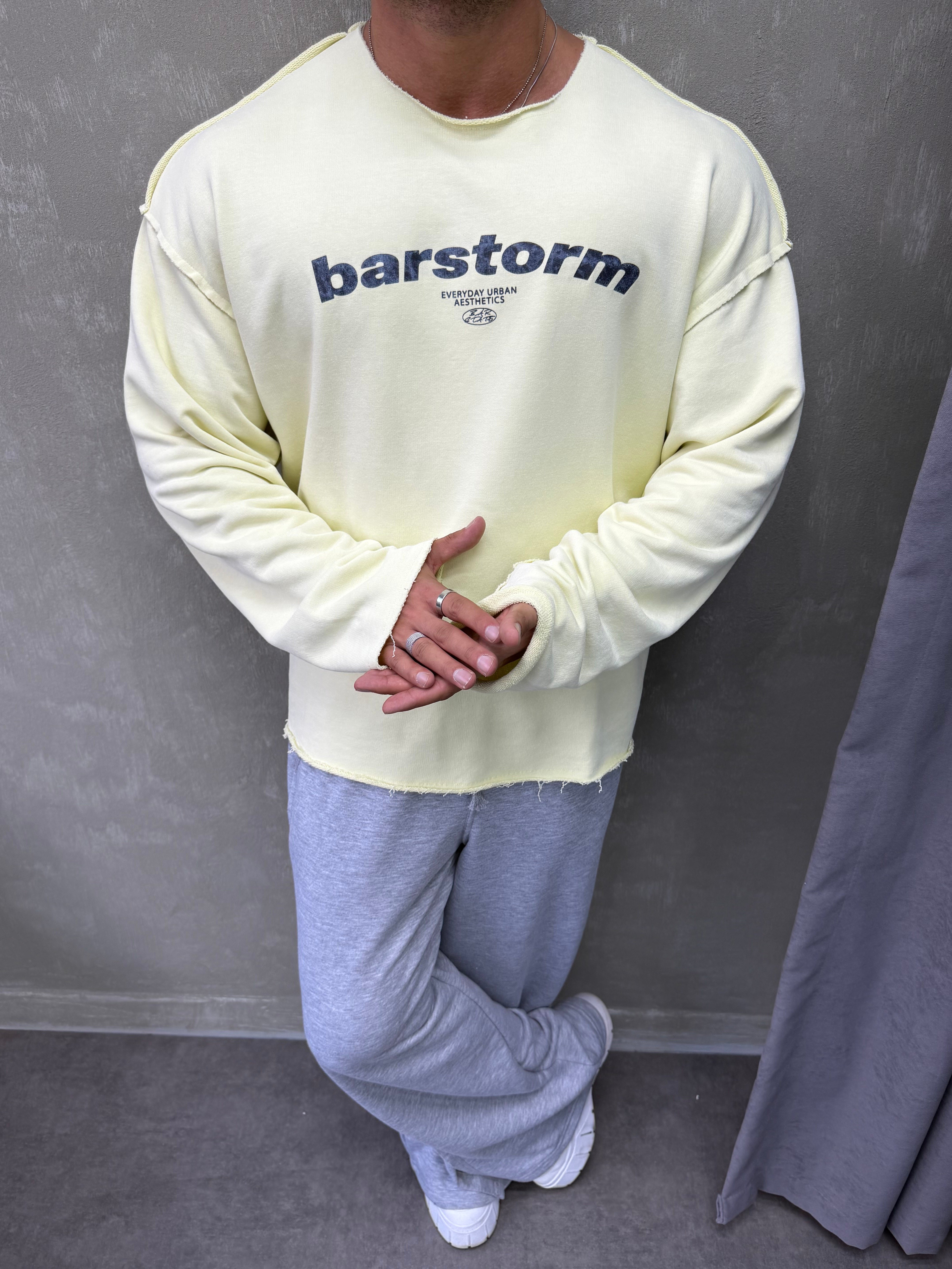   ÖZEL SERİ ÇİFT TARAFLI OVERSIZE SWEAT SARI