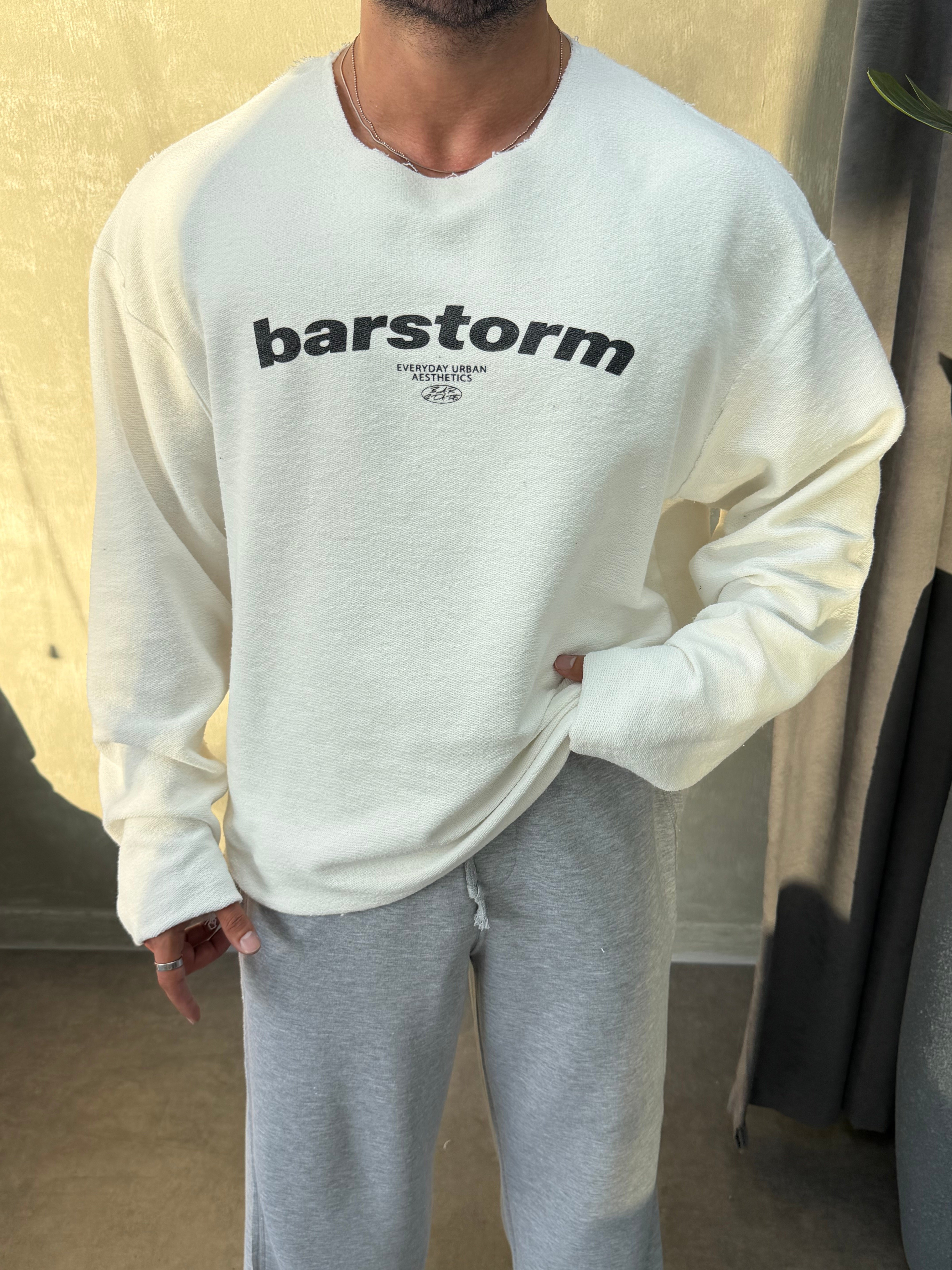   ÖZEL SERİ ÇİFT TARAFLI OVERSIZE SWEAT BEYAZ