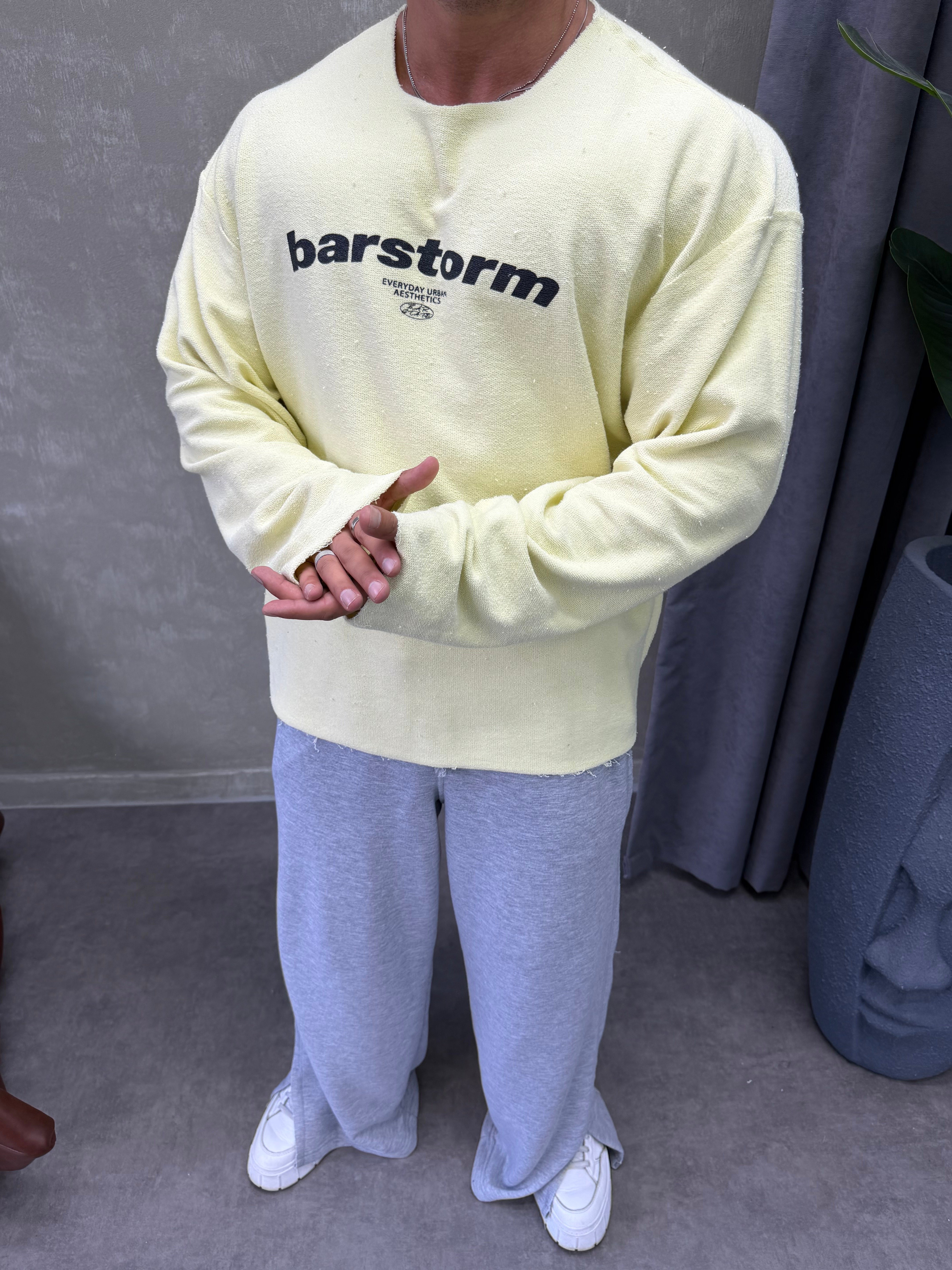   ÖZEL SERİ ÇİFT TARAFLI OVERSIZE SWEAT SARI