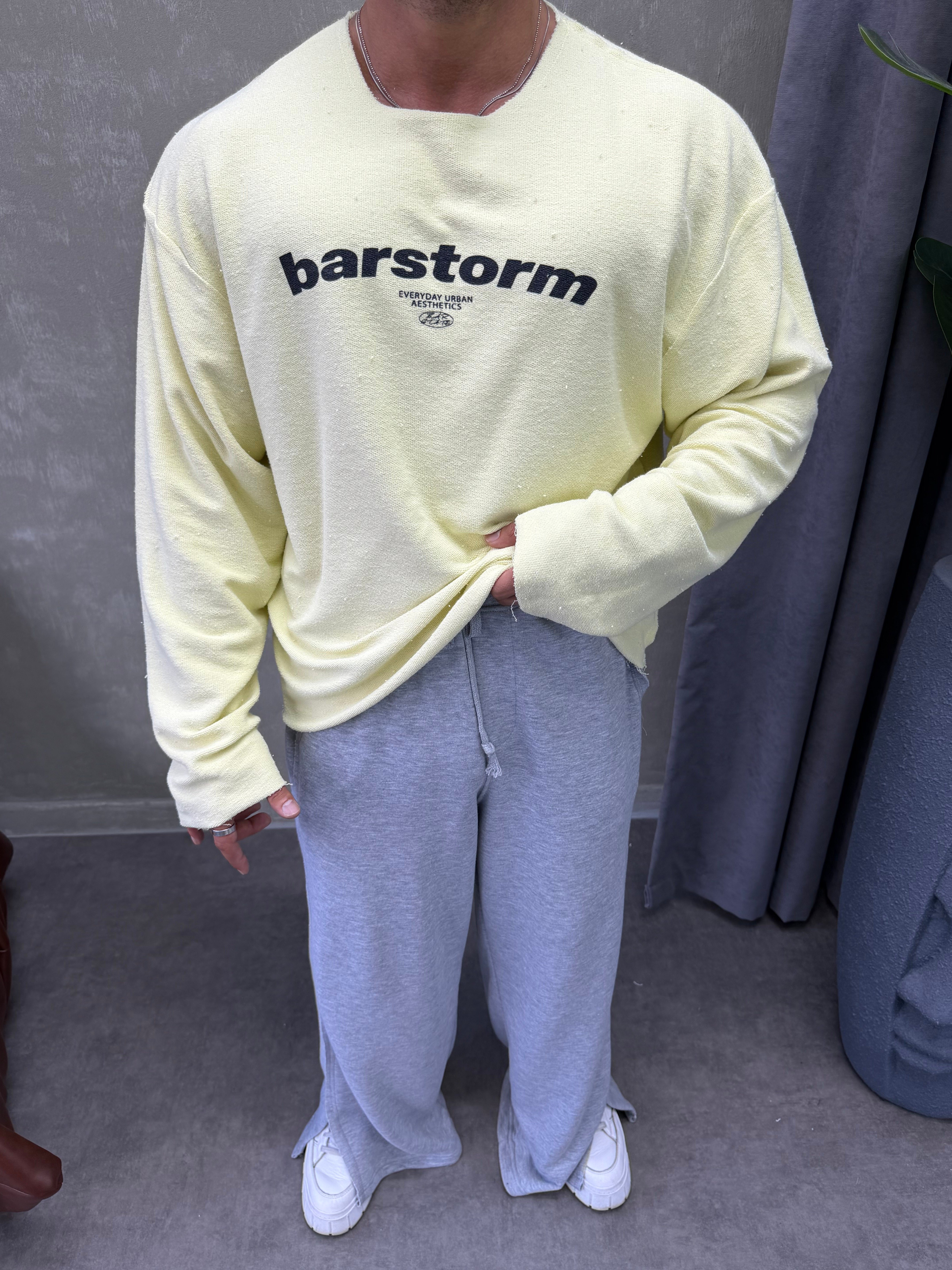   ÖZEL SERİ ÇİFT TARAFLI OVERSIZE SWEAT SARI