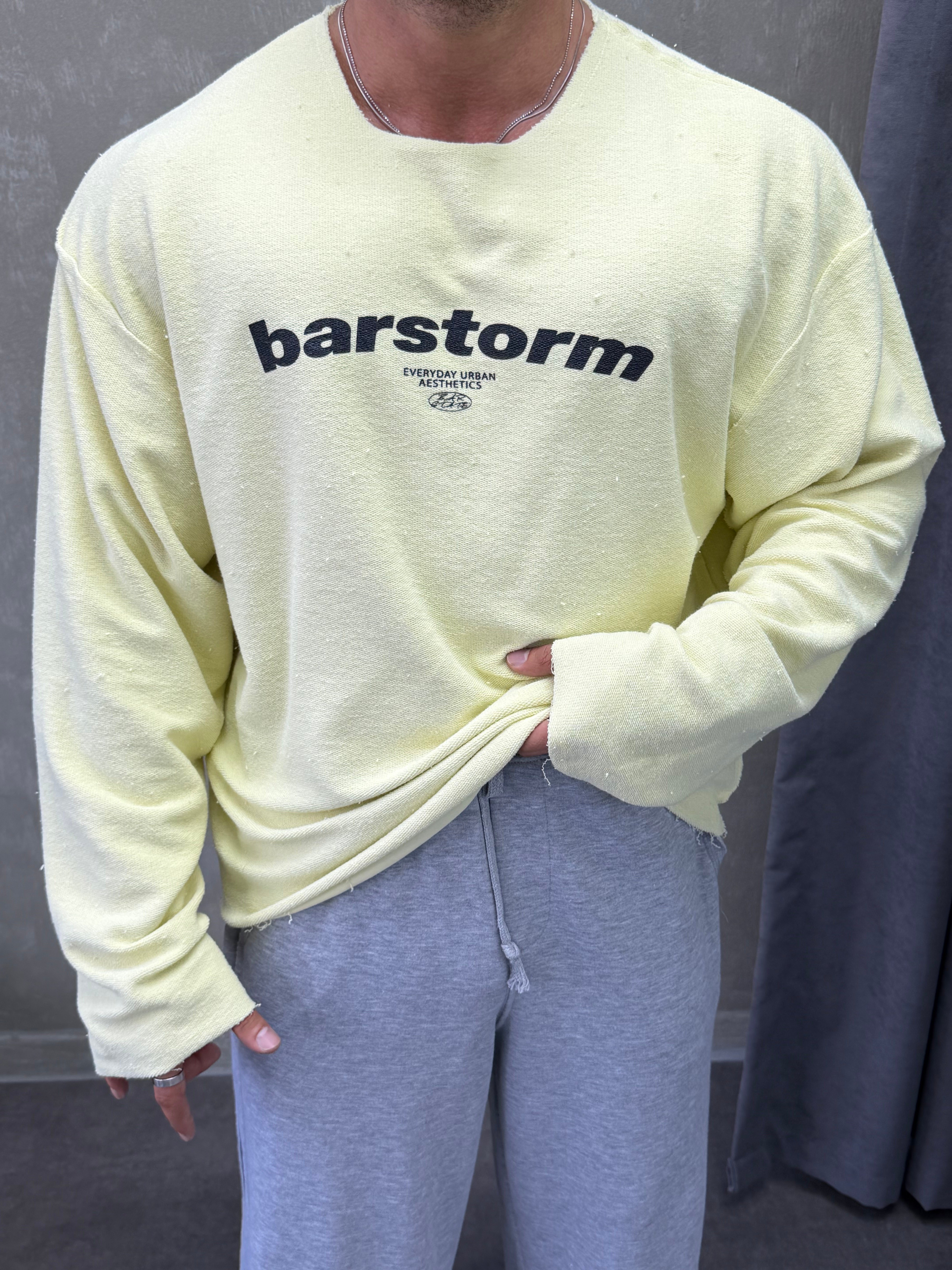   ÖZEL SERİ ÇİFT TARAFLI OVERSIZE SWEAT SARI