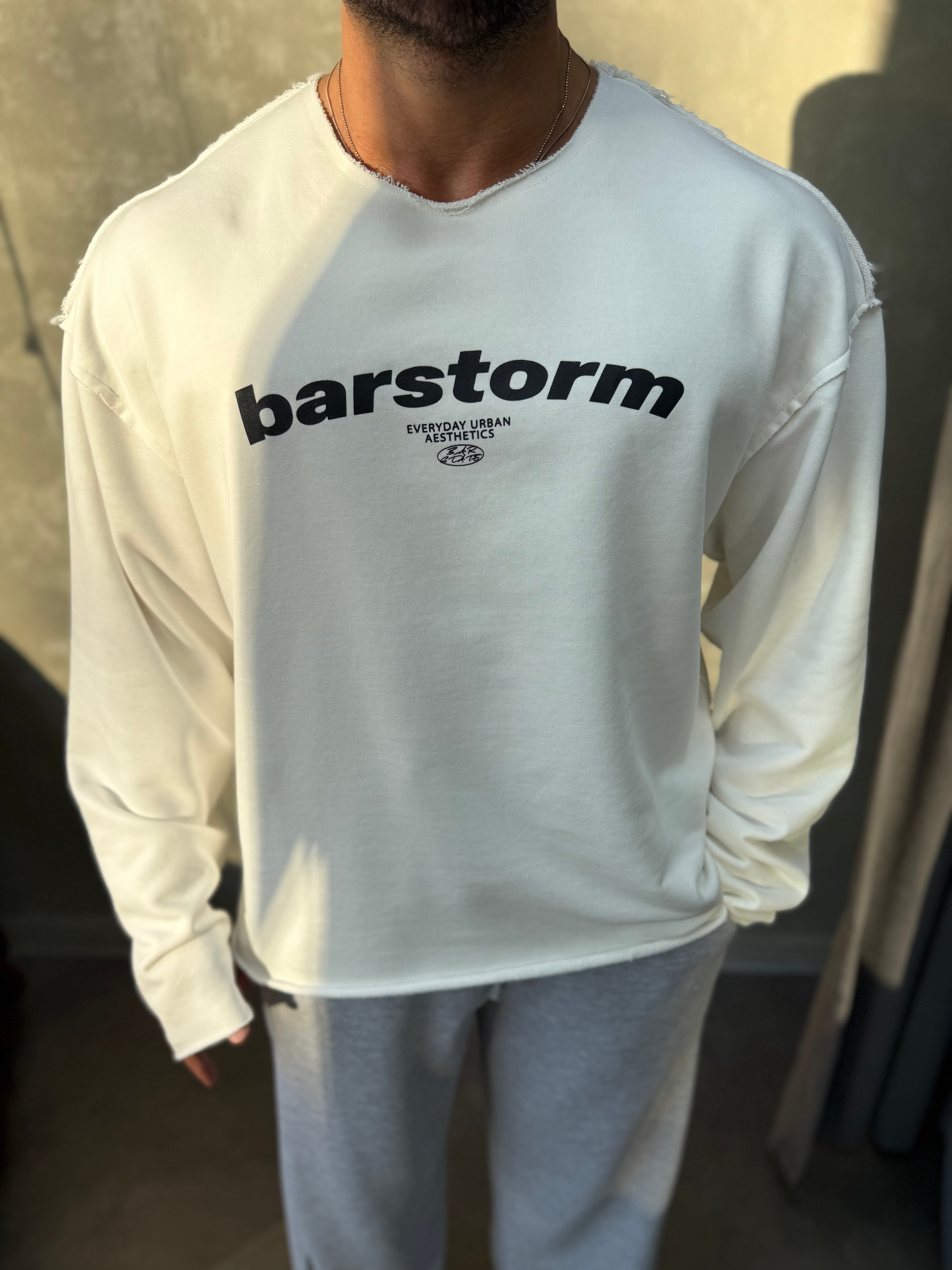   ÖZEL SERİ ÇİFT TARAFLI OVERSIZE SWEAT BEYAZ