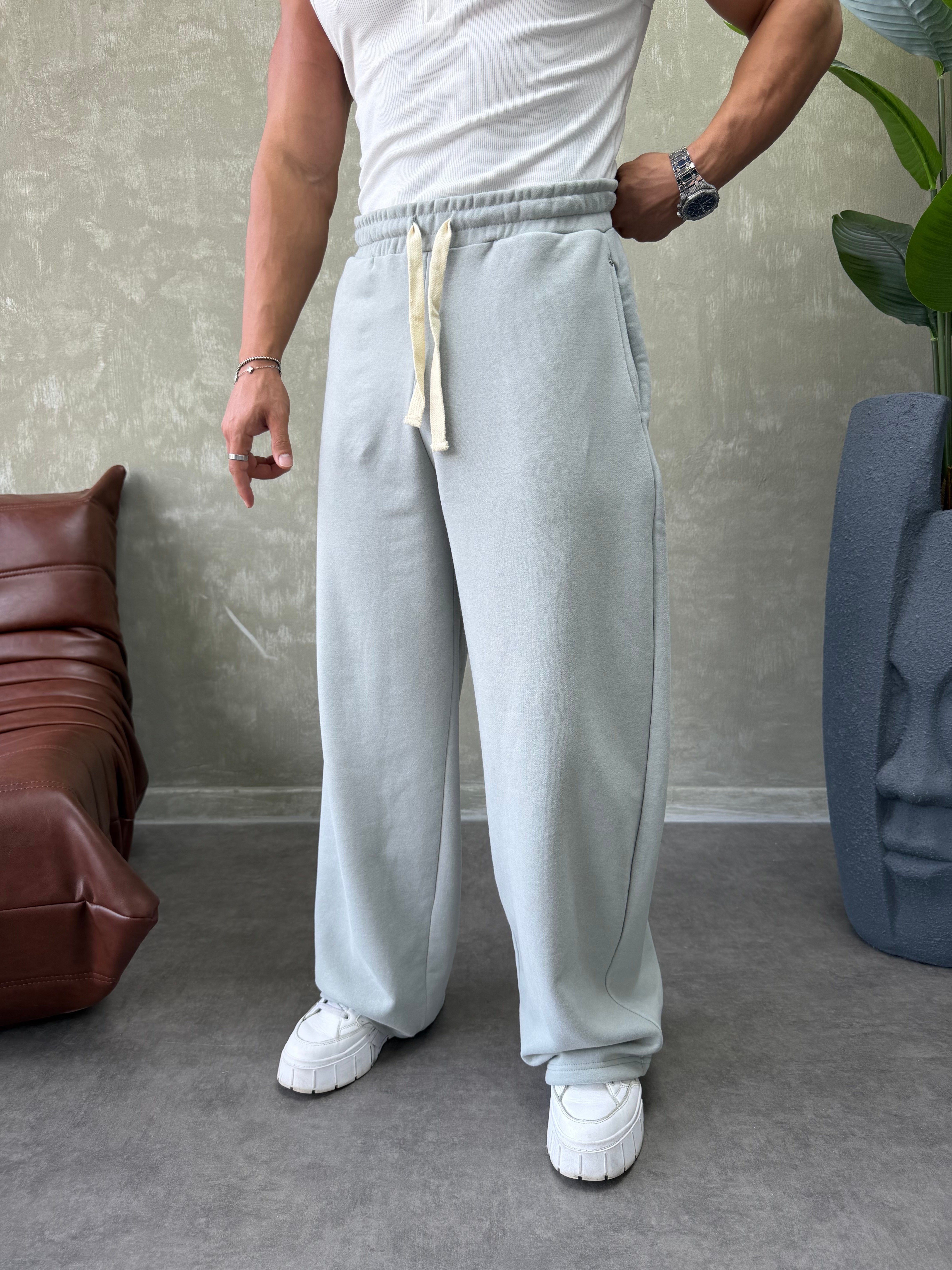 EKSTRA BAGGY EŞOFMAN ALTI BUZ GRİ