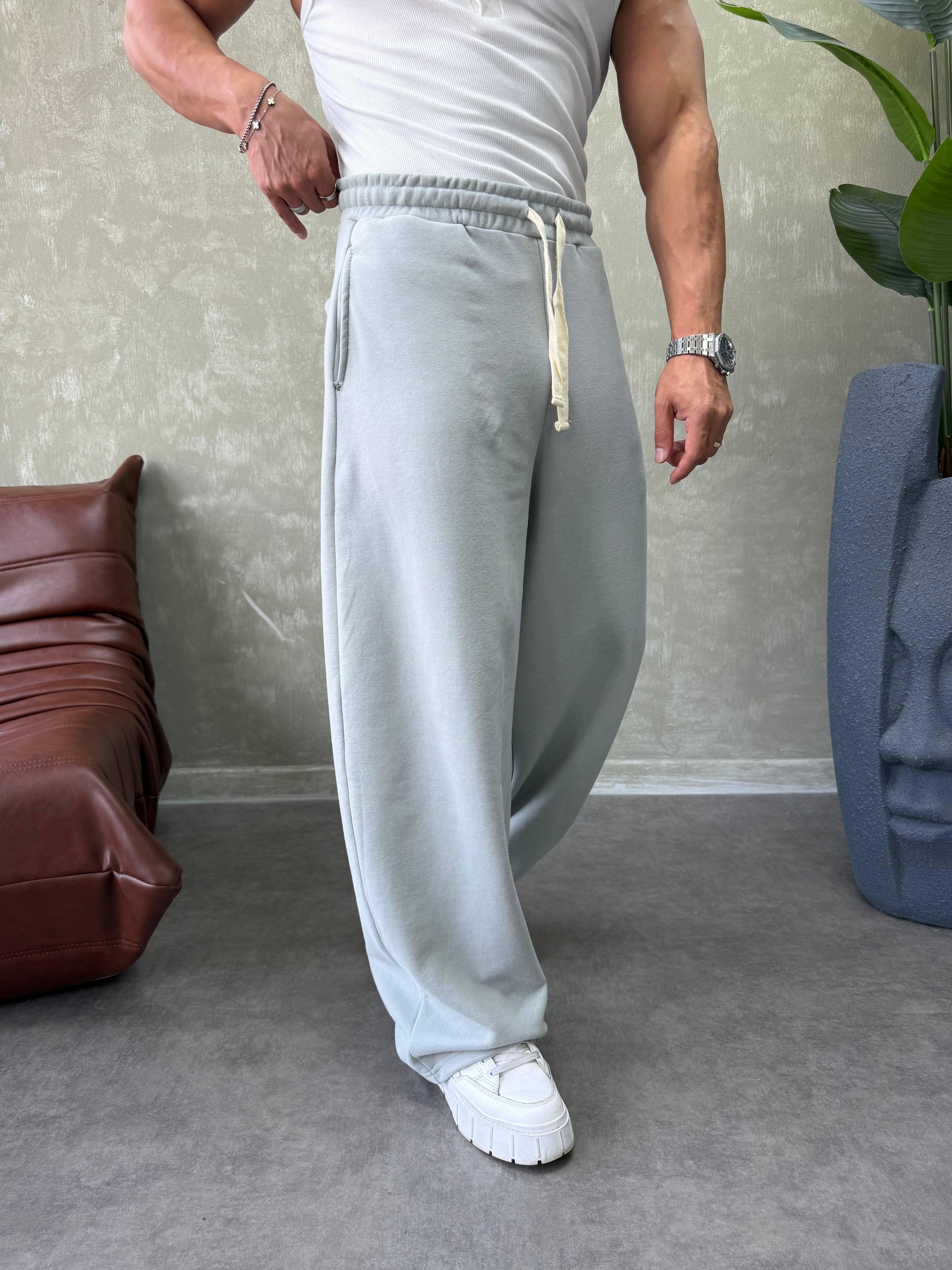 EKSTRA BAGGY EŞOFMAN ALTI BUZ GRİ