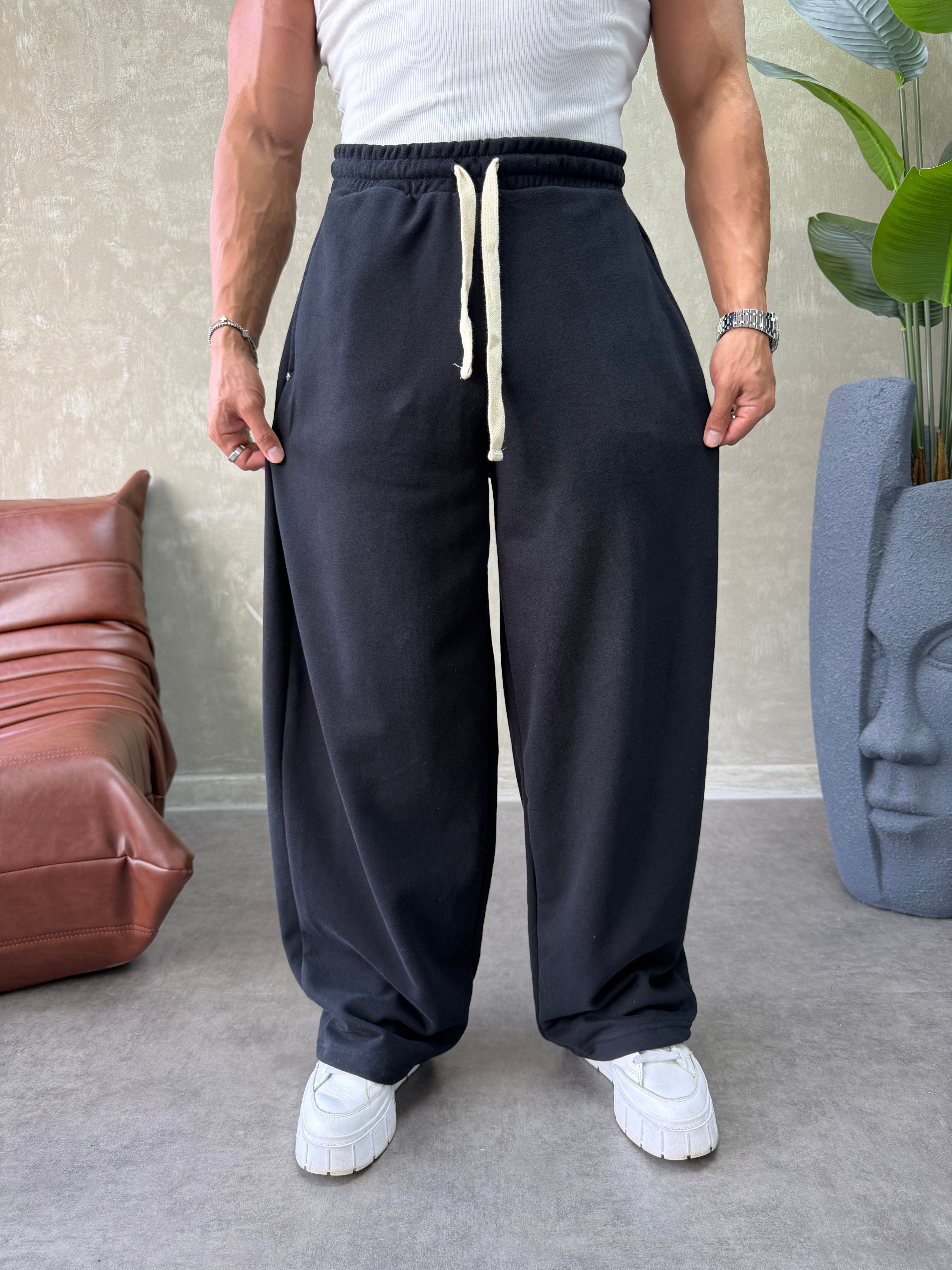 EKSTRA BAGGY EŞOFMAN ALTI SİYAH