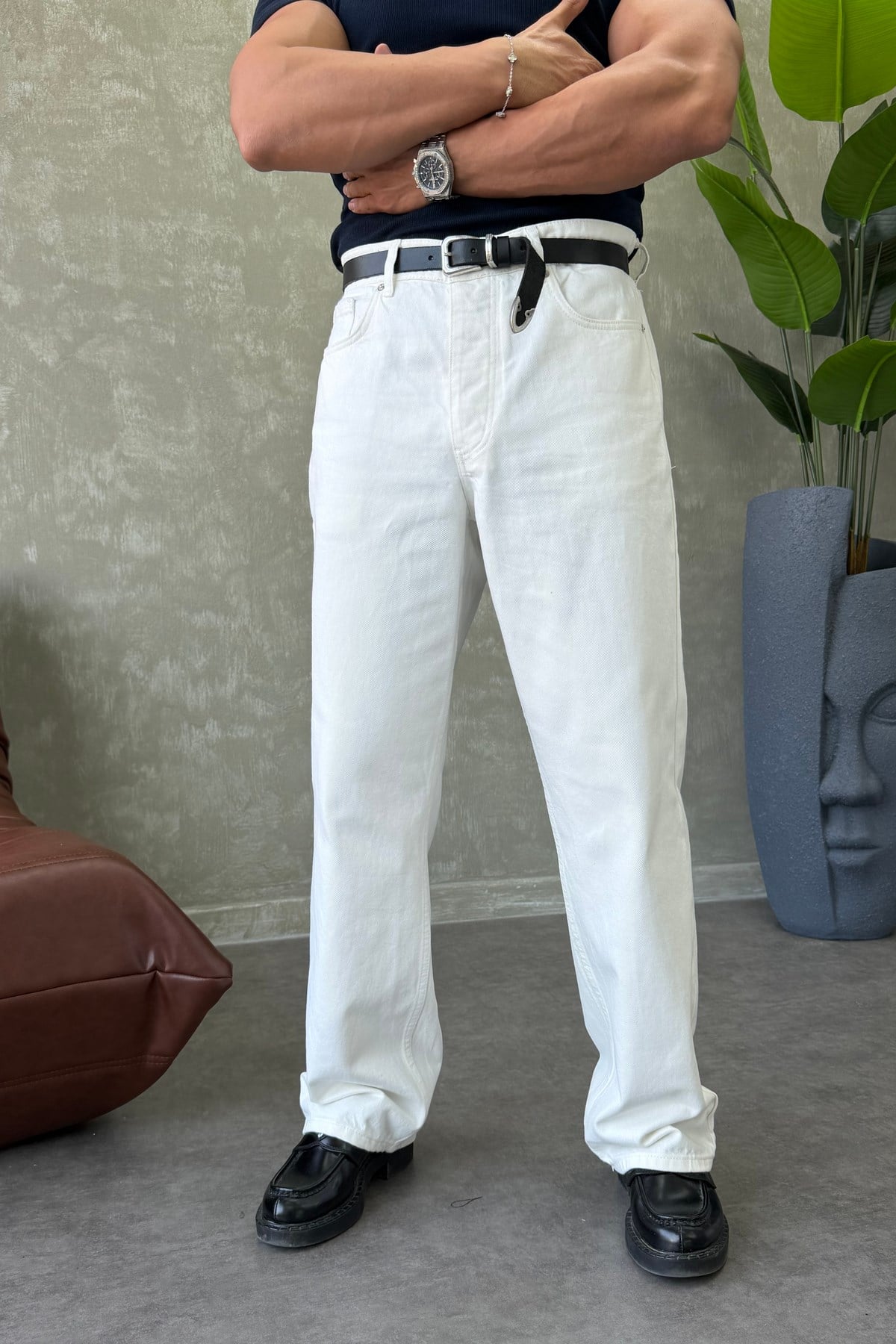 GG PREMİUM SERİ REGULAR FİT JEAN BEYAZ