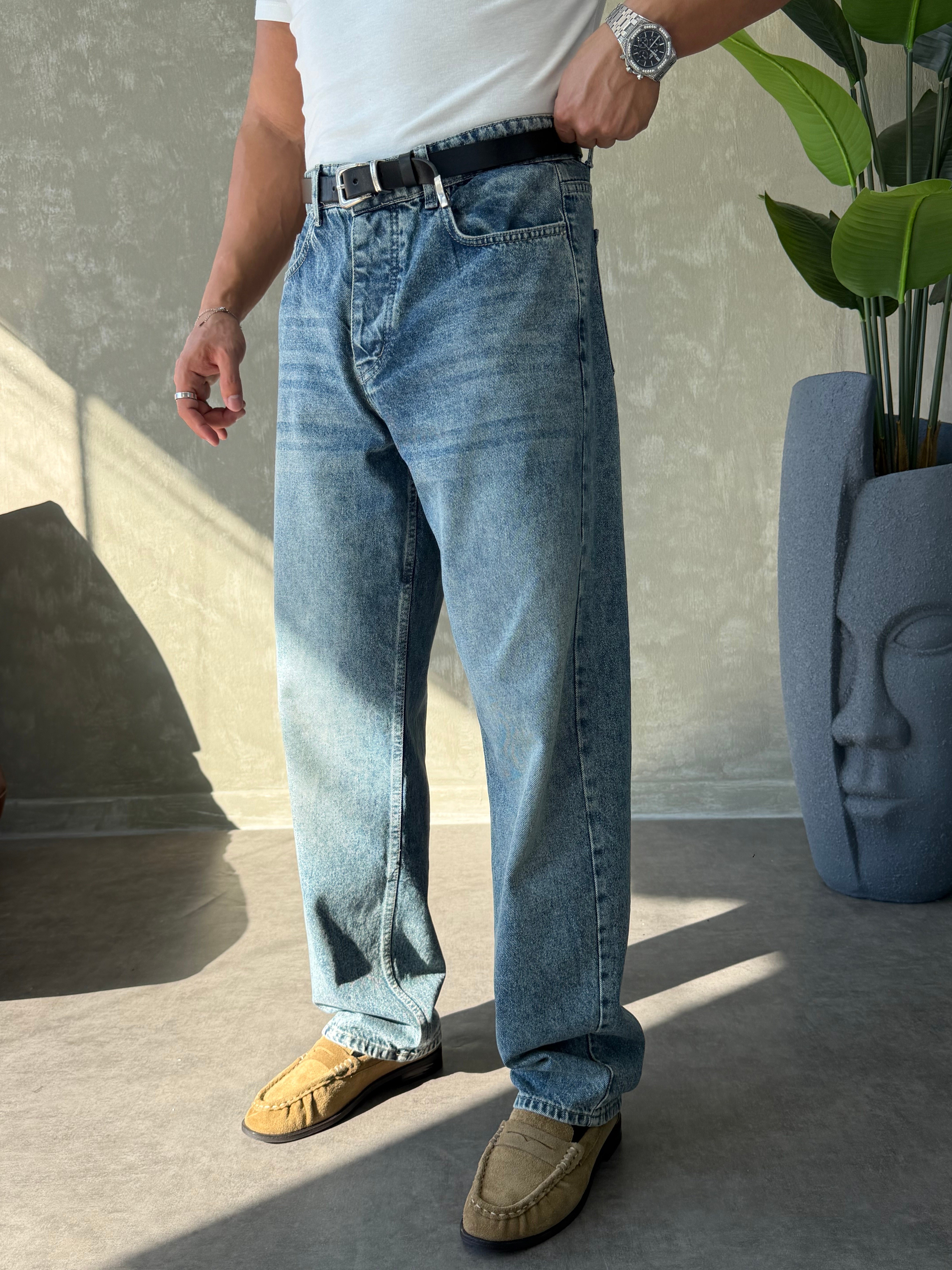 GG PREMİUM SERİ REGULAR FİT JEAN MAVİ YIKAMA