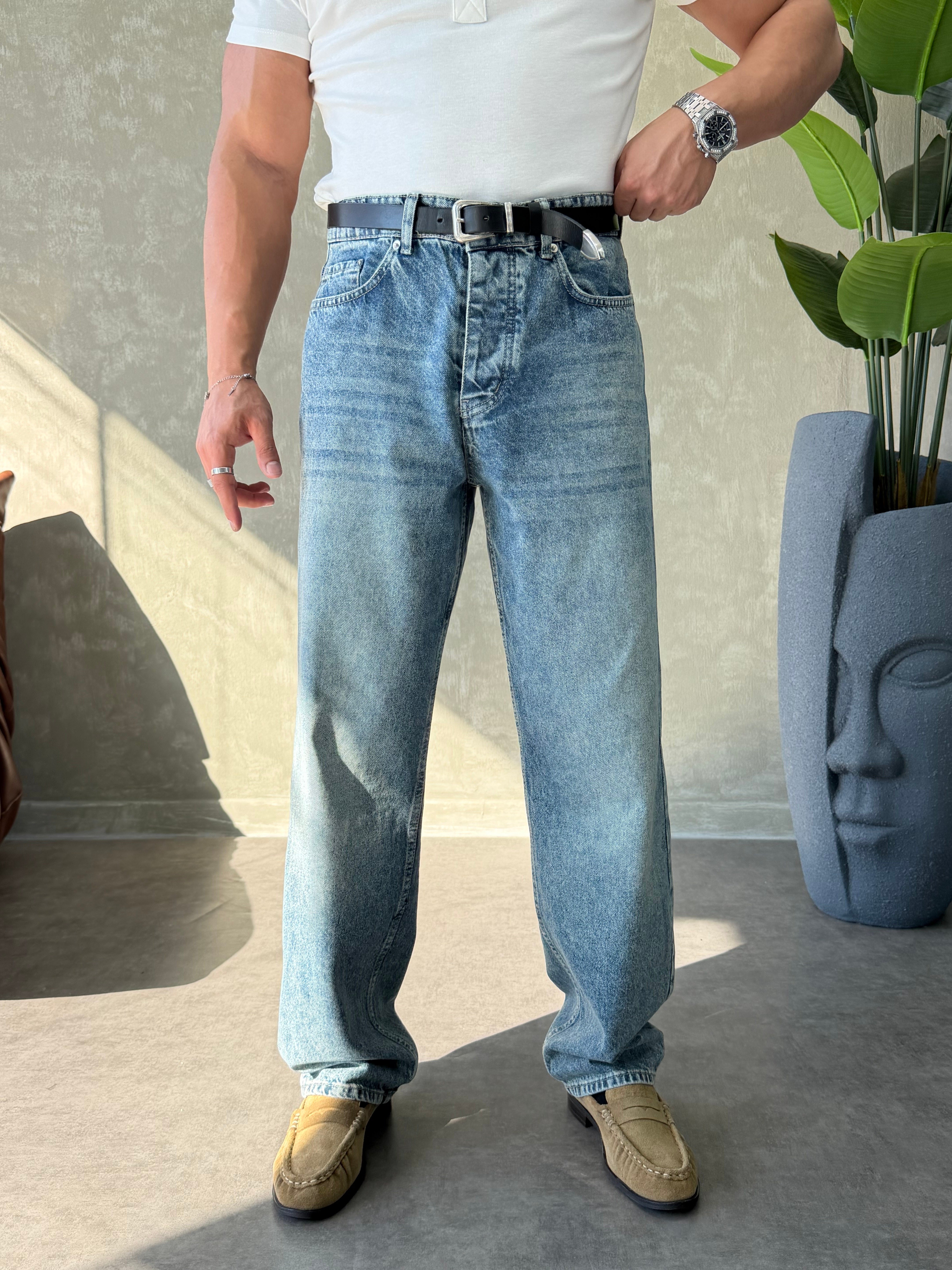 GG PREMİUM SERİ REGULAR FİT JEAN MAVİ YIKAMA