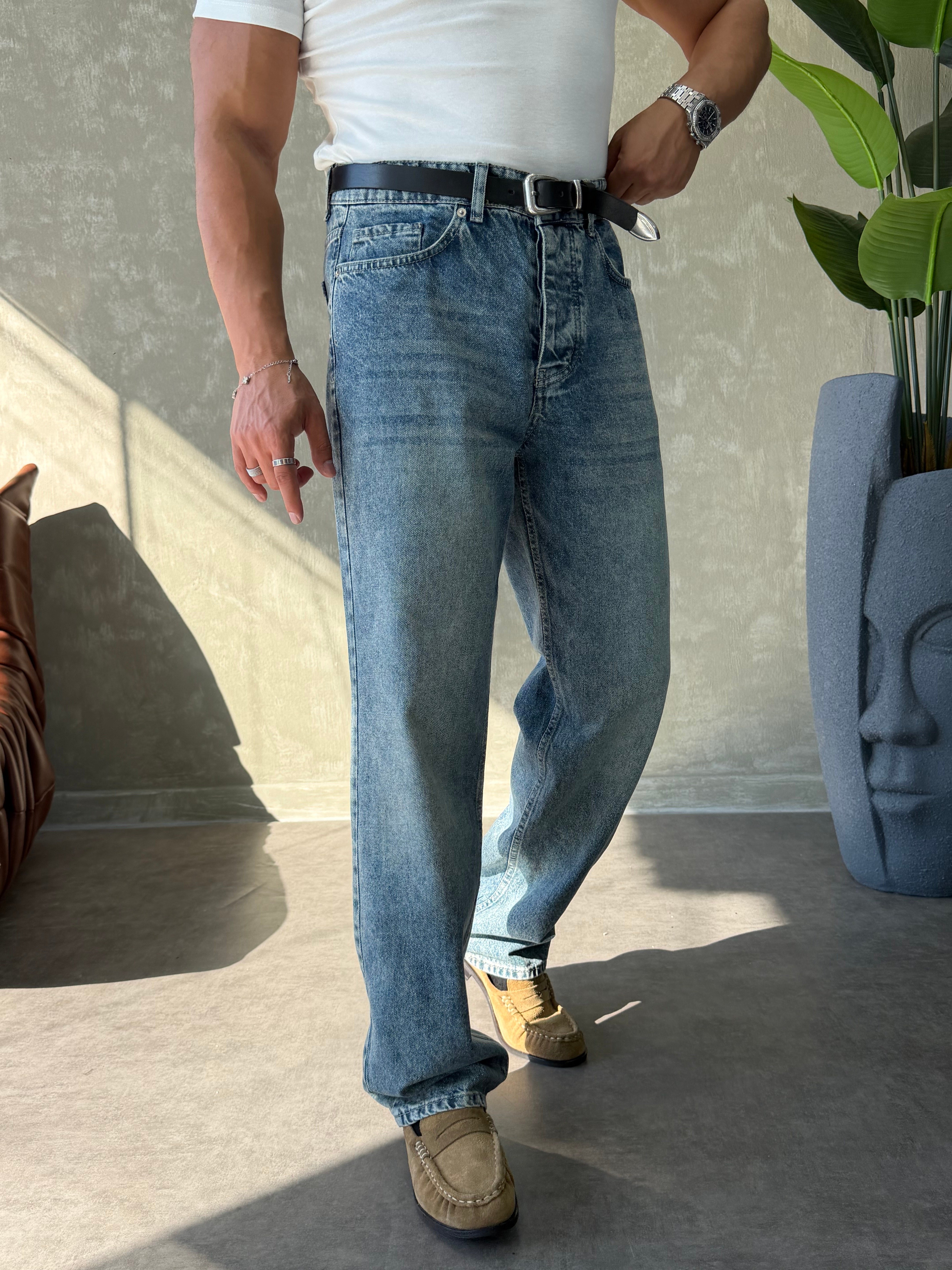 GG PREMİUM SERİ REGULAR FİT JEAN MAVİ YIKAMA