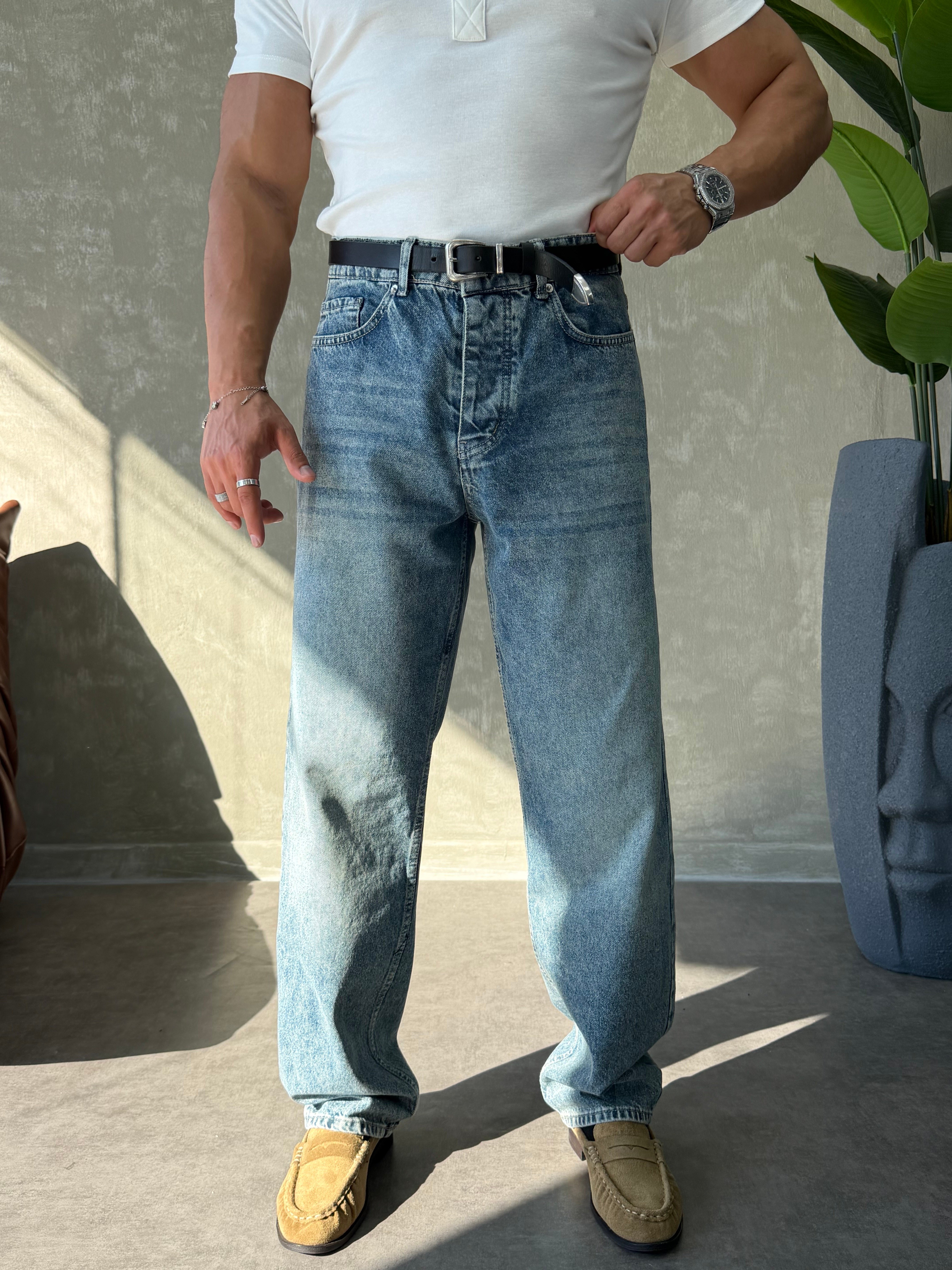 GG PREMİUM SERİ REGULAR FİT JEAN MAVİ YIKAMA