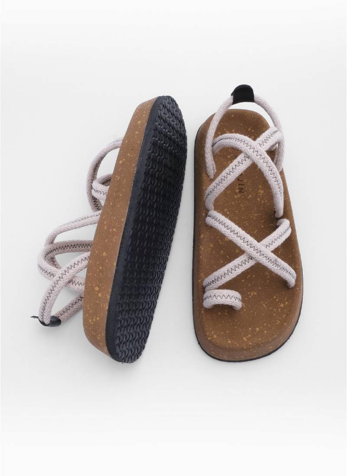 HASIR SANDALET BEYAZ