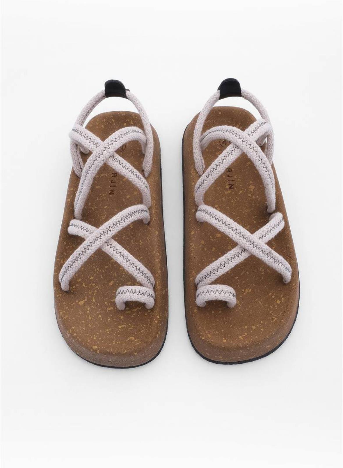 HASIR SANDALET BEYAZ