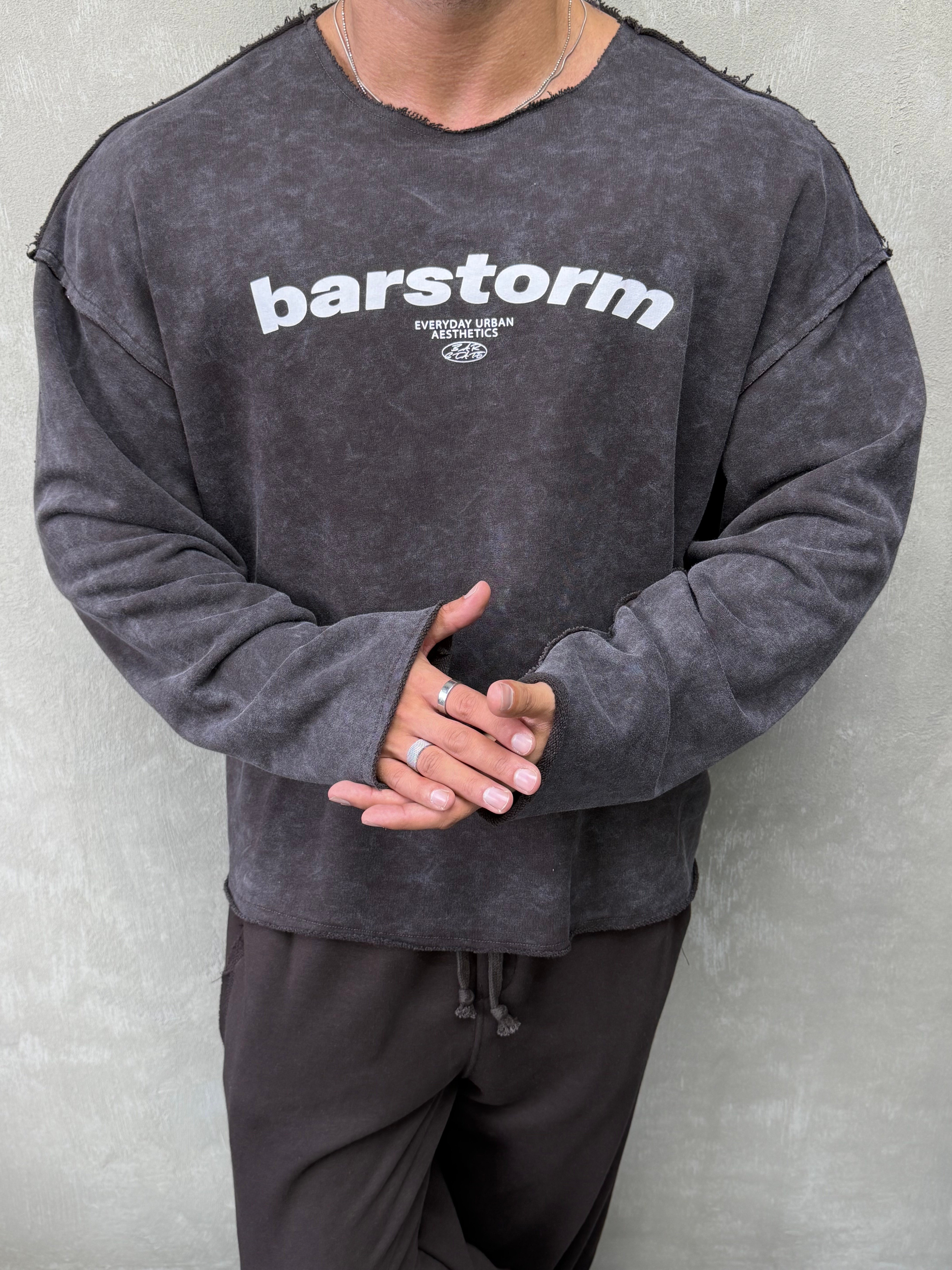ÖZEL SERİ ÇİFT TARAFLI OVERSIZE SWEAT KAHVERENGİ