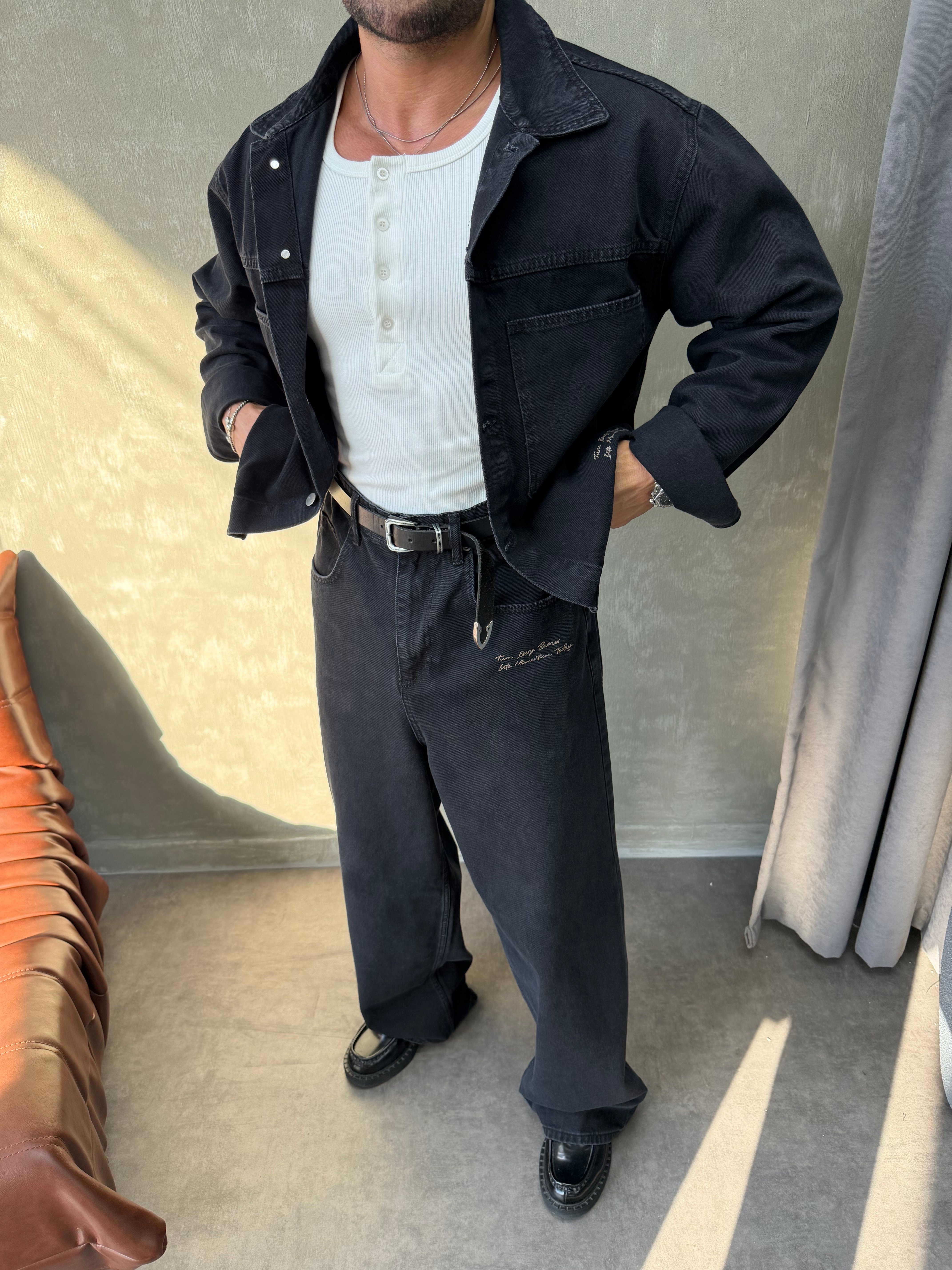 ÖZEL TASARIM KOT TAKIM SİYAH