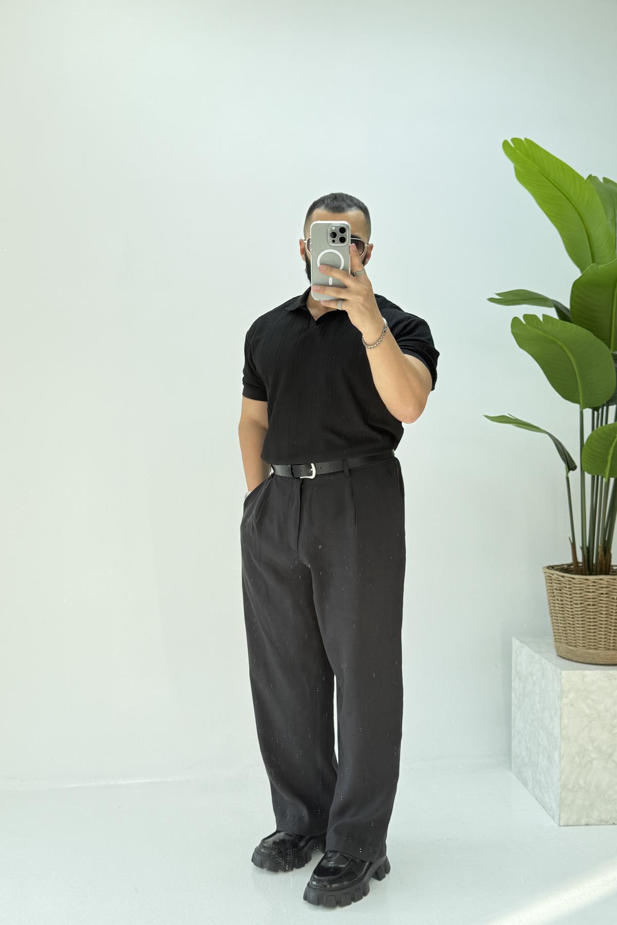 POLO YAKA TSHİRT SİYAH