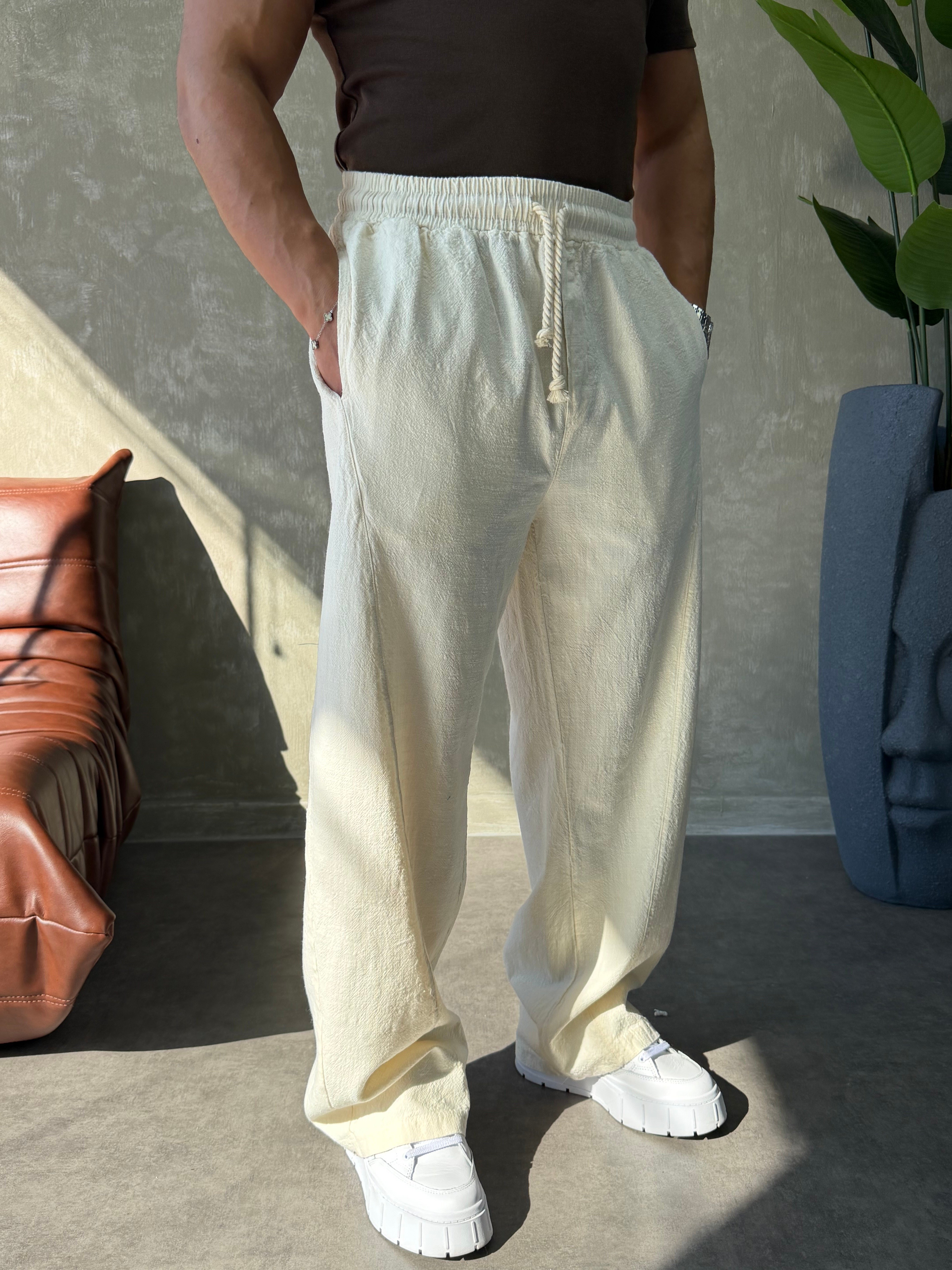 PREMIUM BAGGY KETEN PANTOLON BEJ