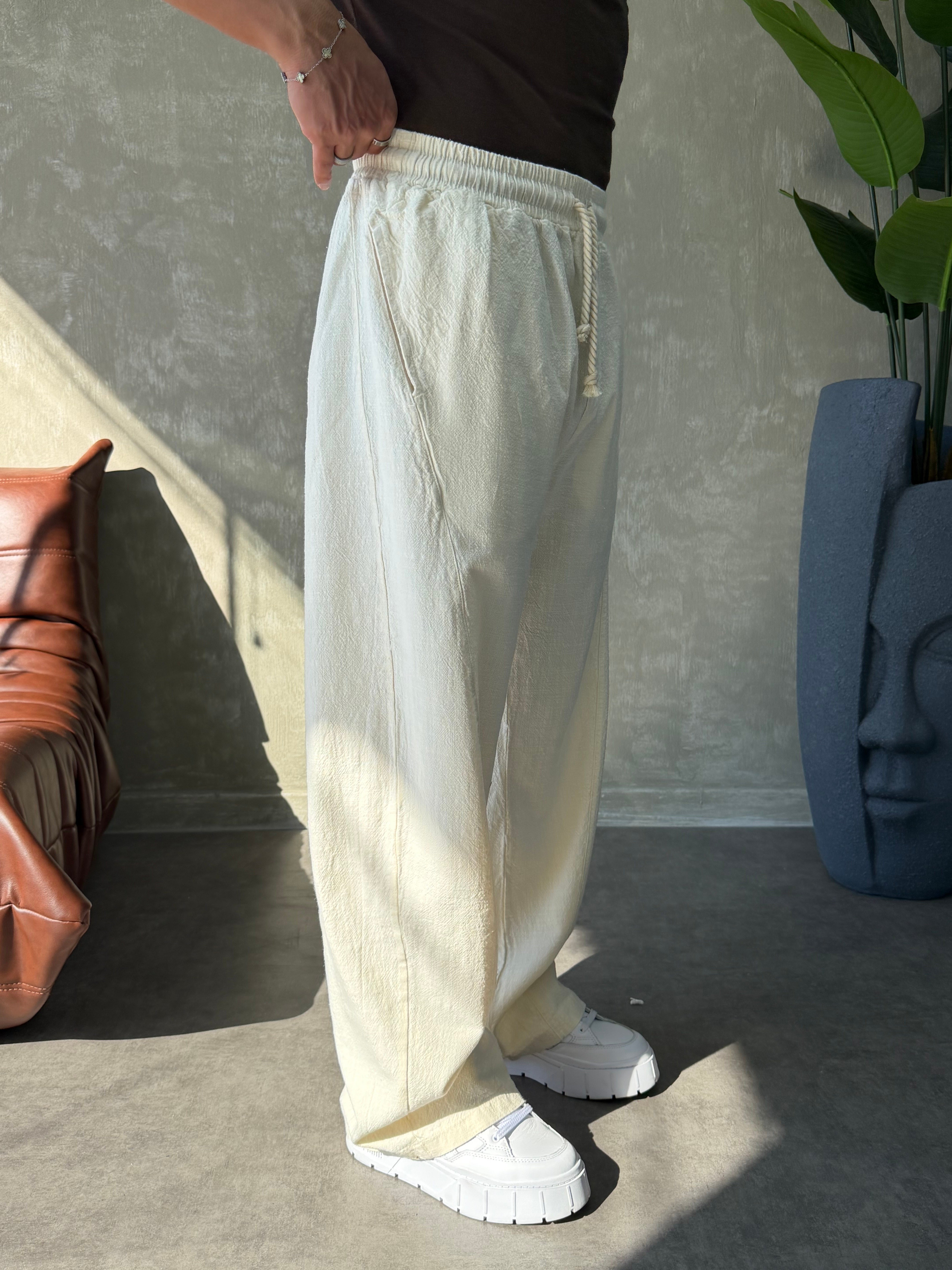 PREMIUM BAGGY KETEN PANTOLON BEJ