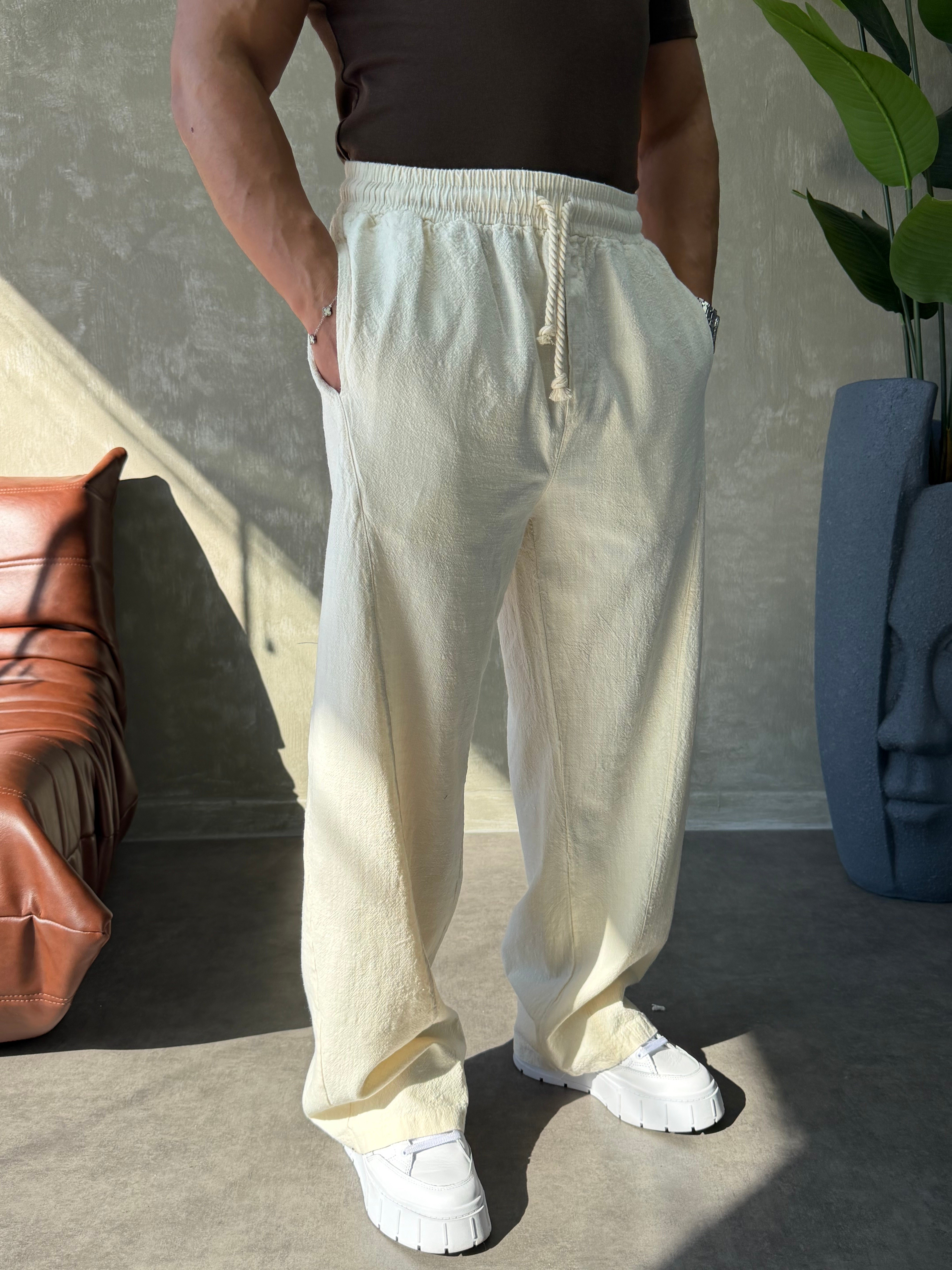 PREMIUM BAGGY KETEN PANTOLON BEJ