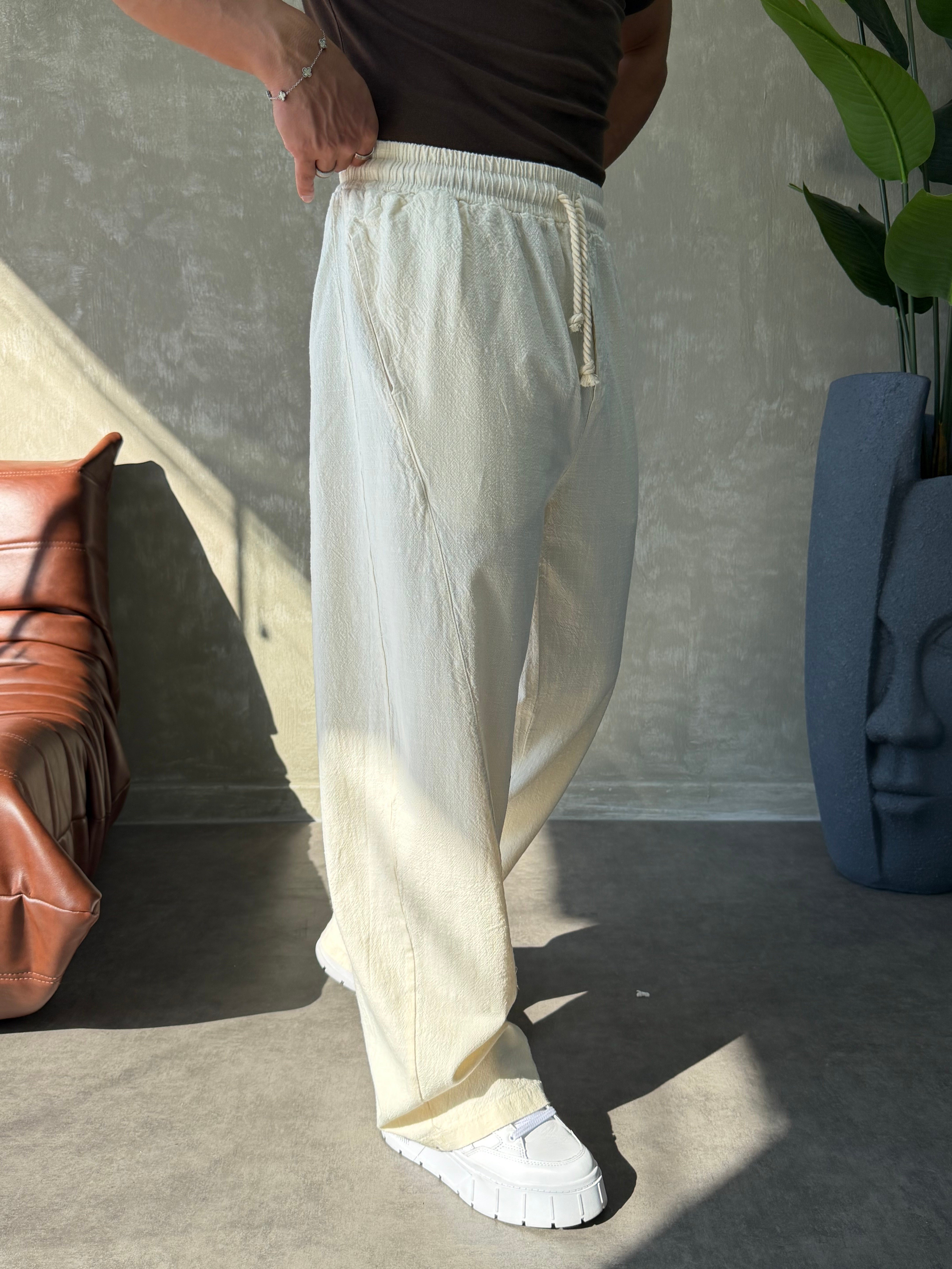 PREMIUM BAGGY KETEN PANTOLON BEJ