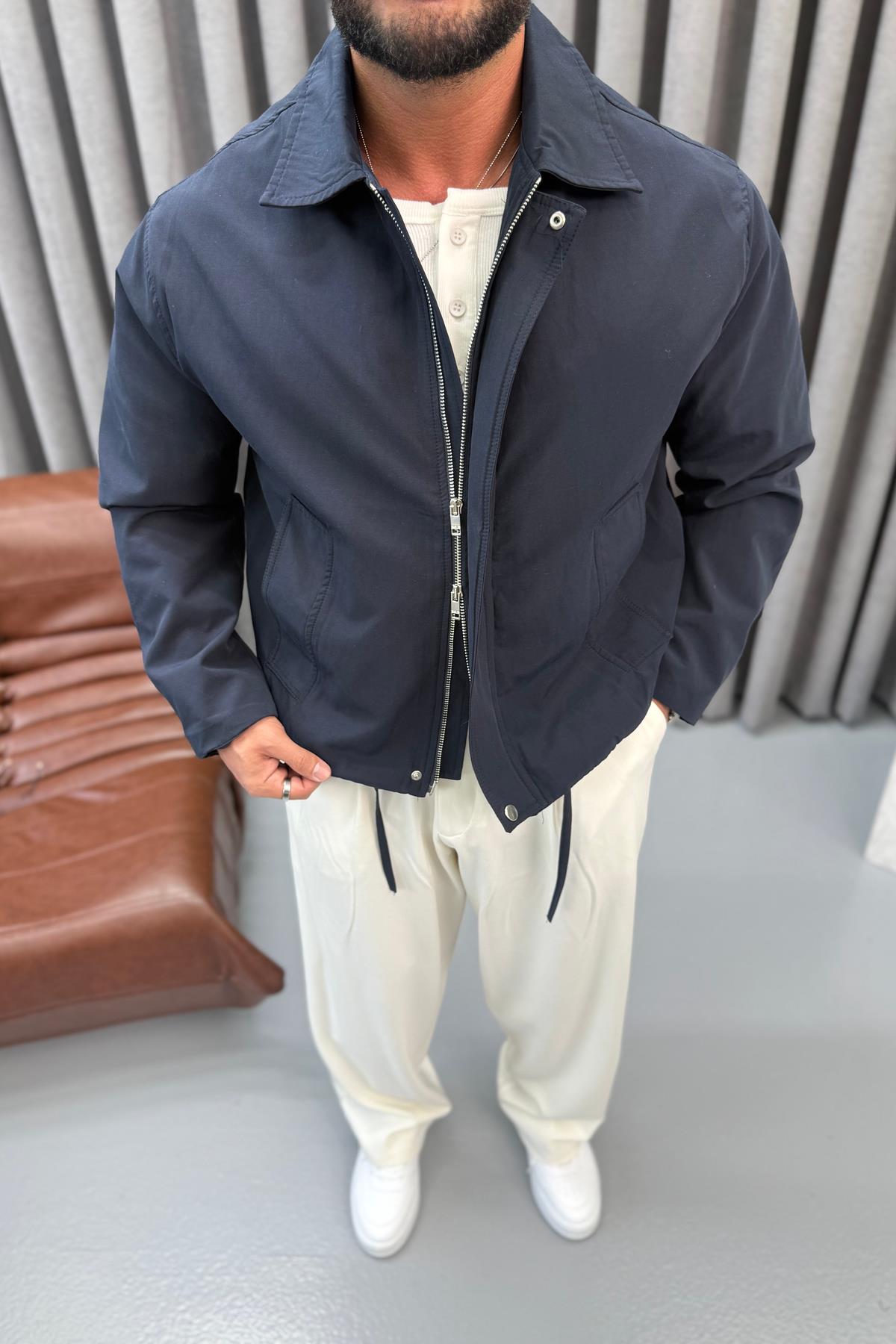 PREMİUM OVERSİZE CEKET LACİVERT