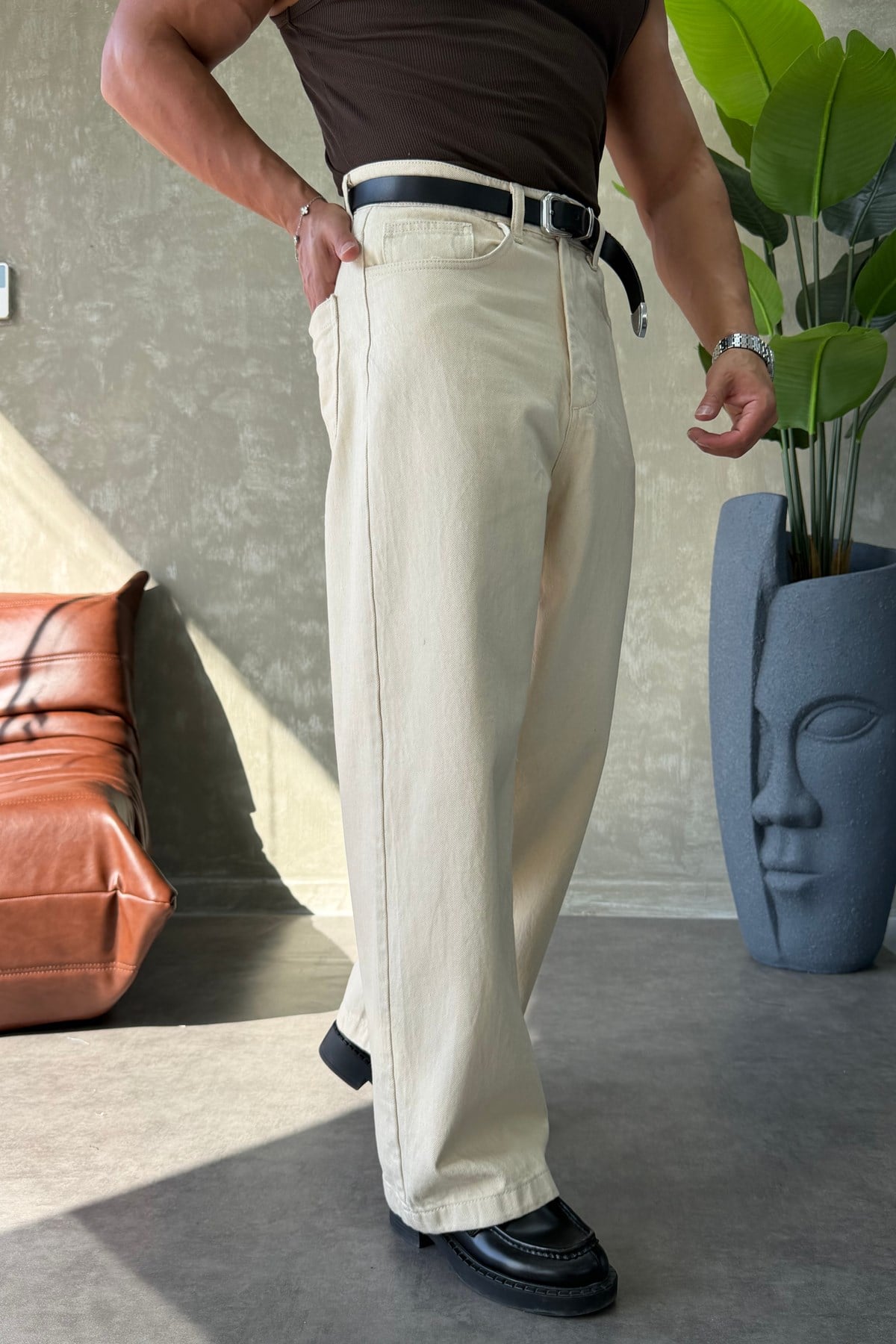 PREMİUM SERİ BAGGY JEAN BEJ