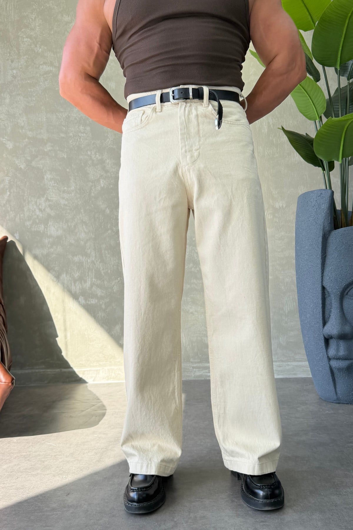 PREMİUM SERİ BAGGY JEAN BEJ