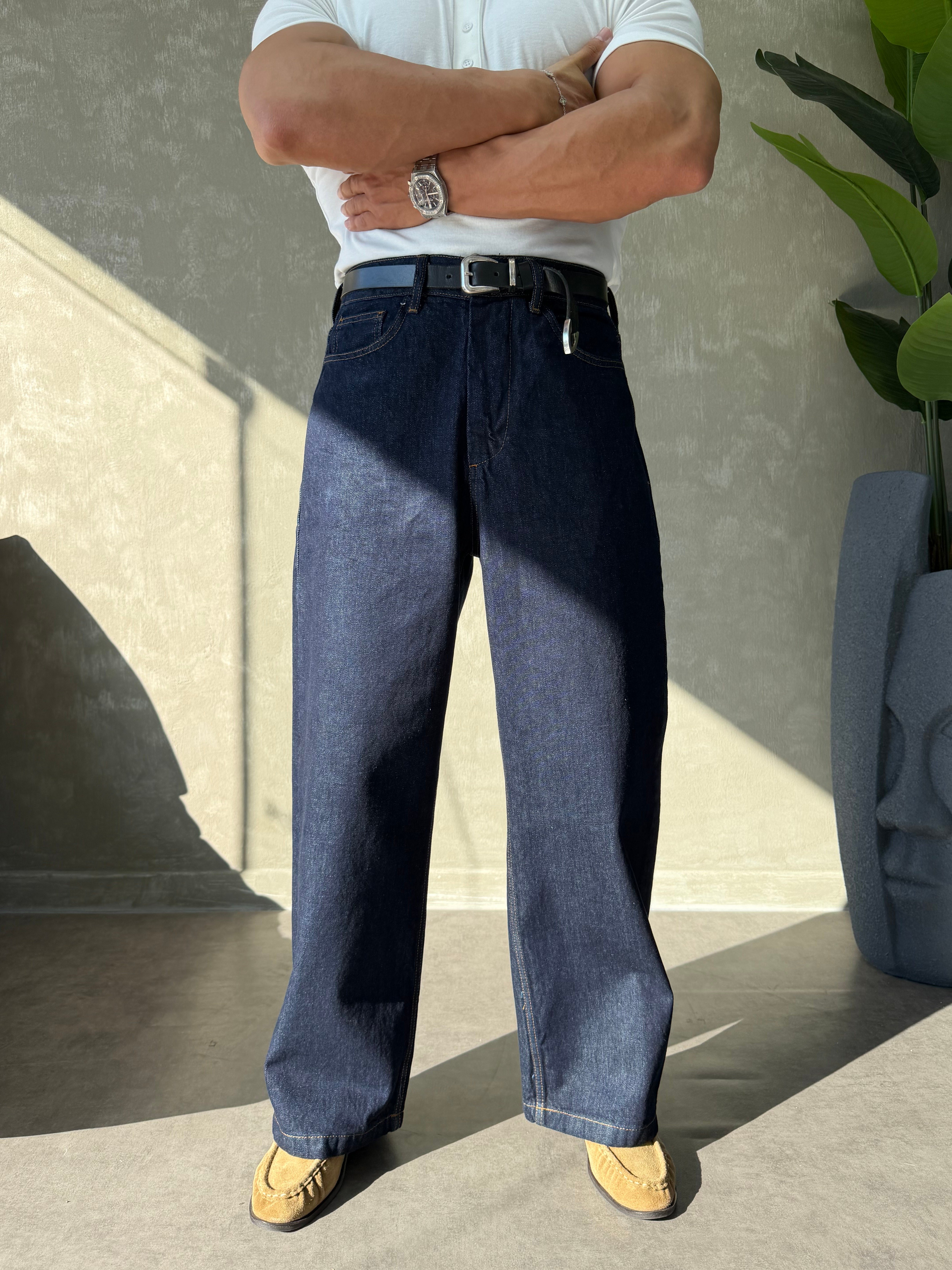 PREMIUM SERİ BAGGY JEAN LACİVERT
