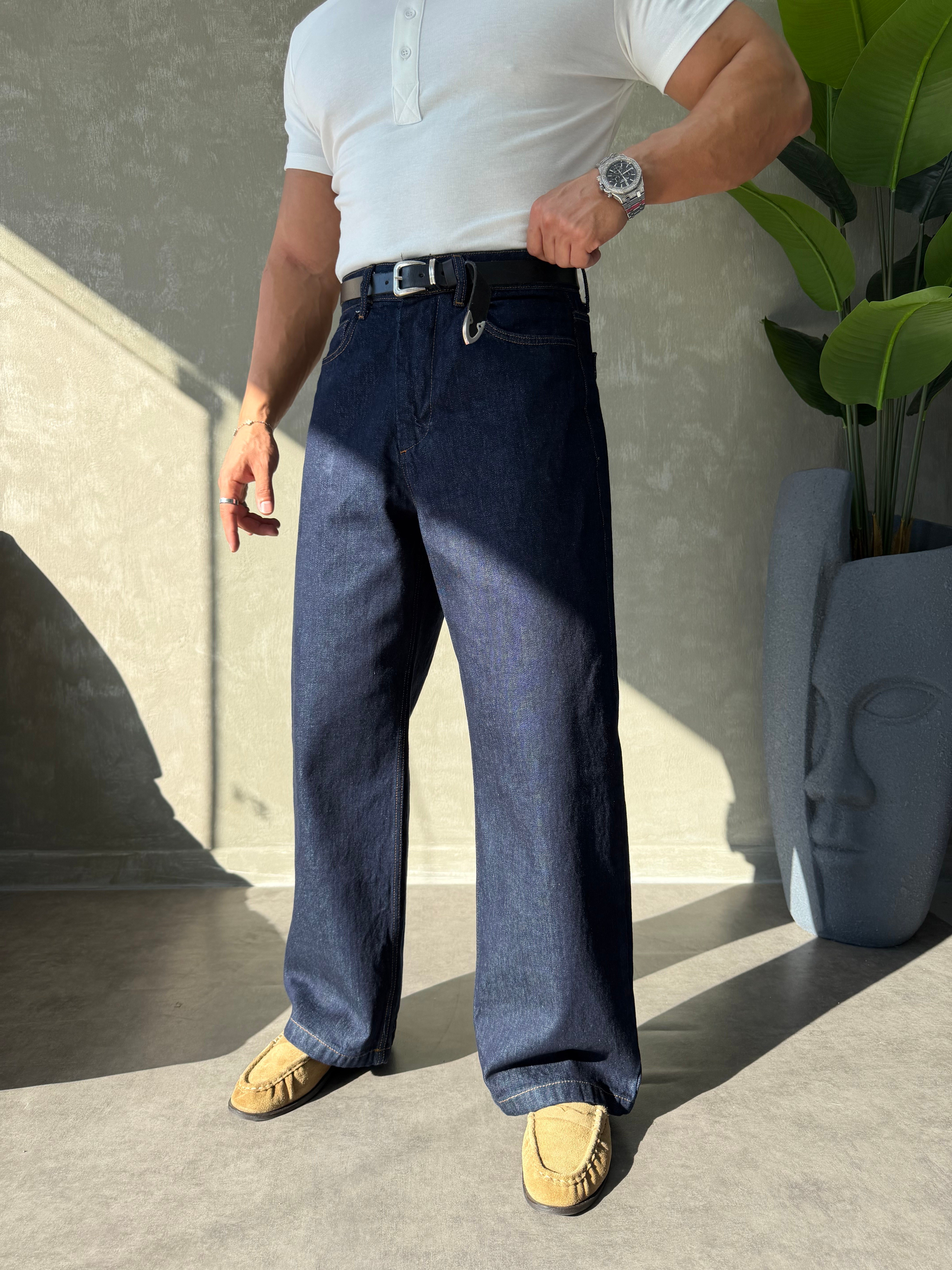 PREMIUM SERİ BAGGY JEAN LACİVERT