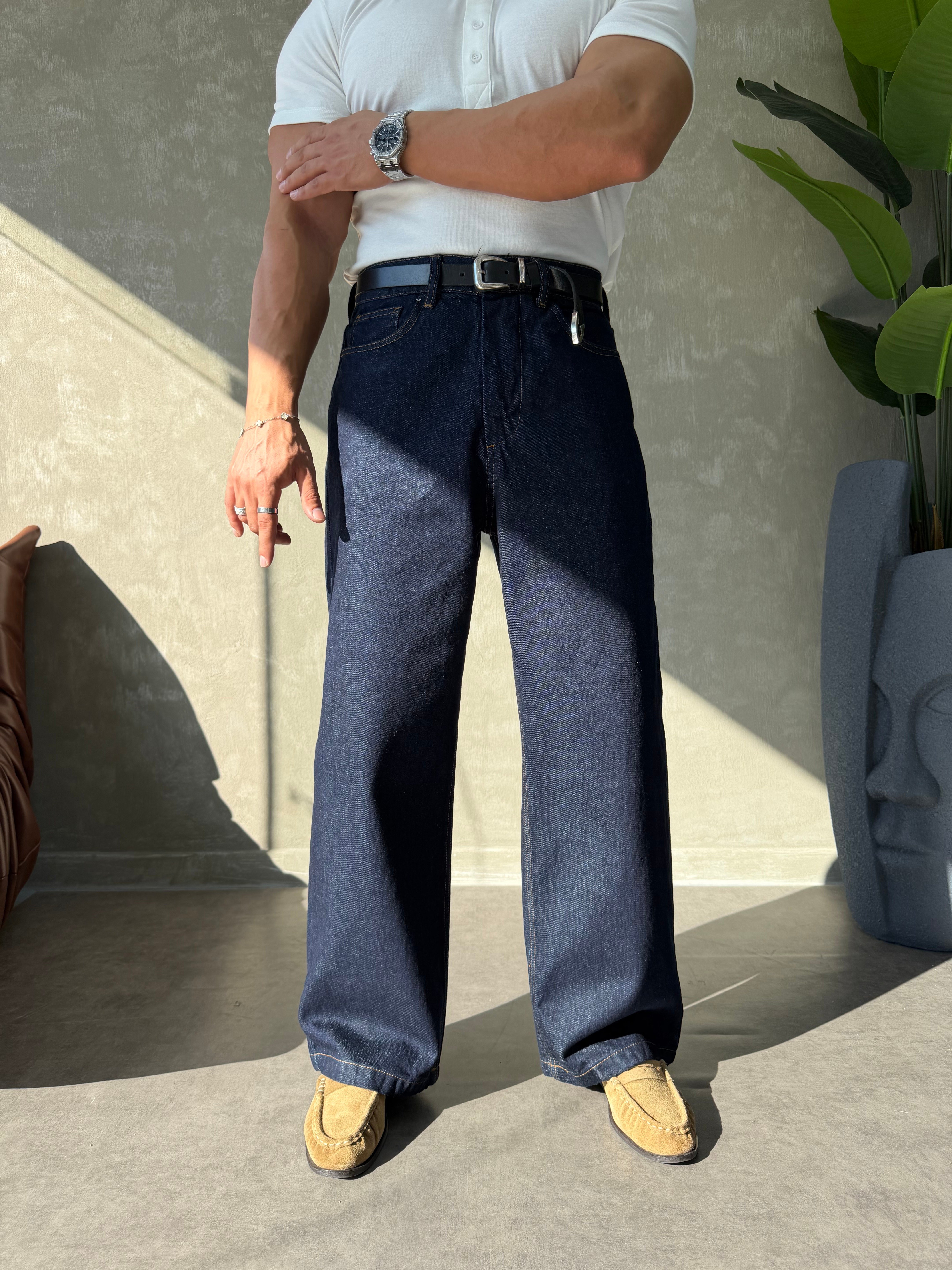 PREMIUM SERİ BAGGY JEAN LACİVERT