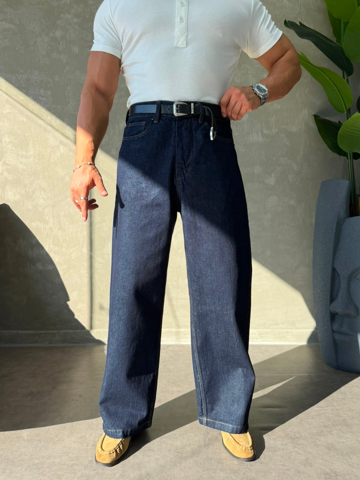 PREMİUM SERİ BAGGY JEAN LACİVERT