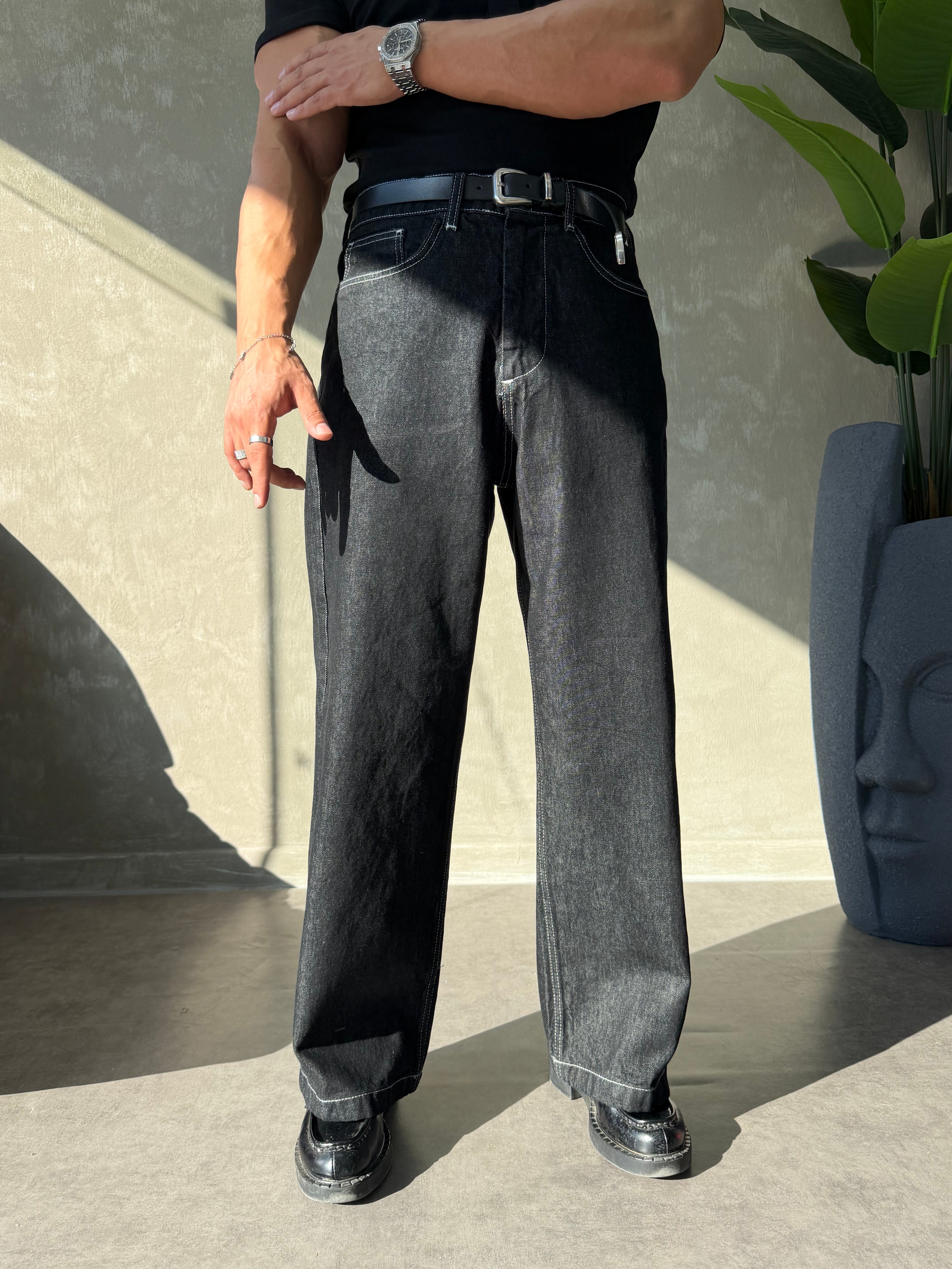 PREMIUM SERİ BAGGY JEAN SİYAH