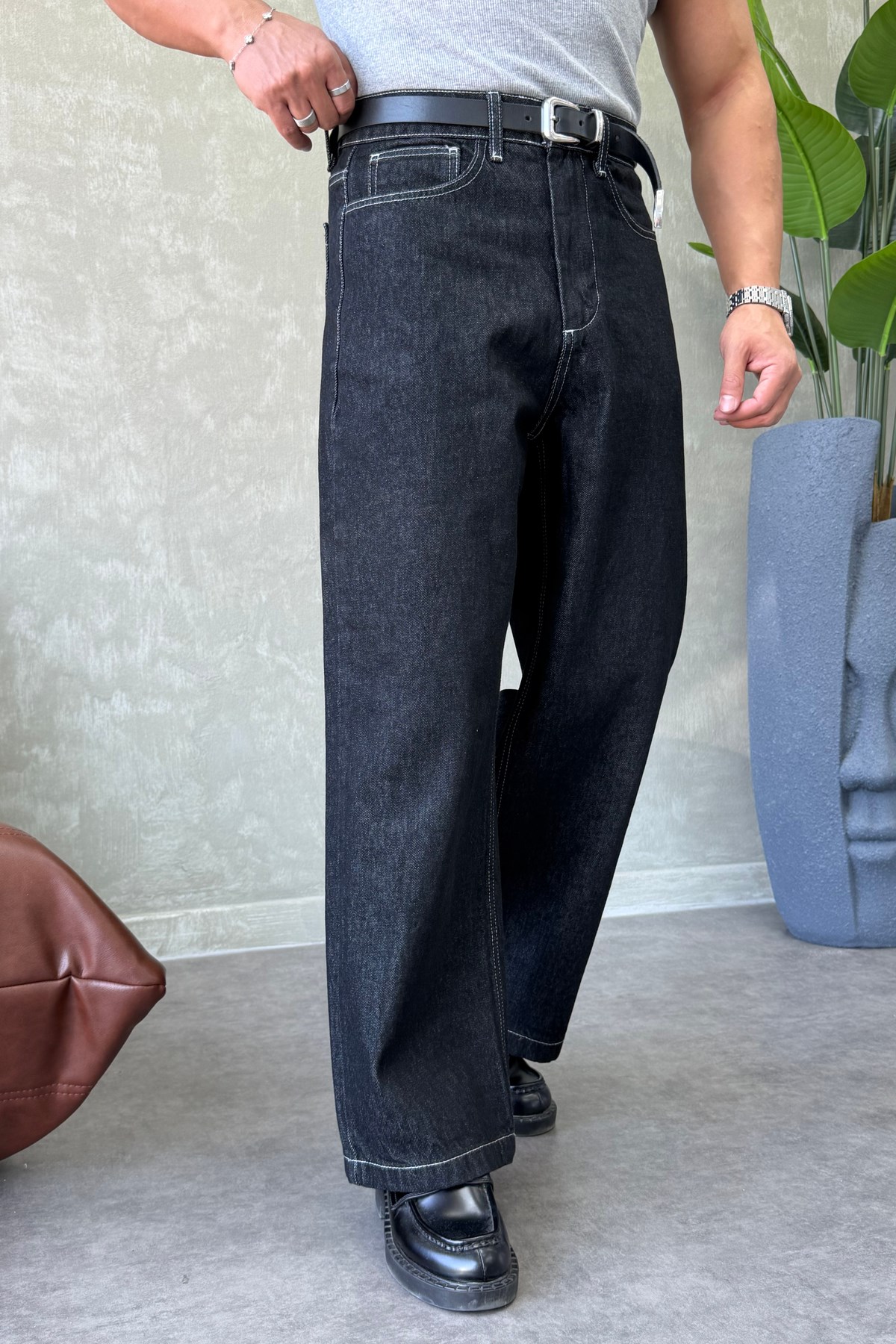 PREMİUM SERİ BAGGY JEAN SİYAH