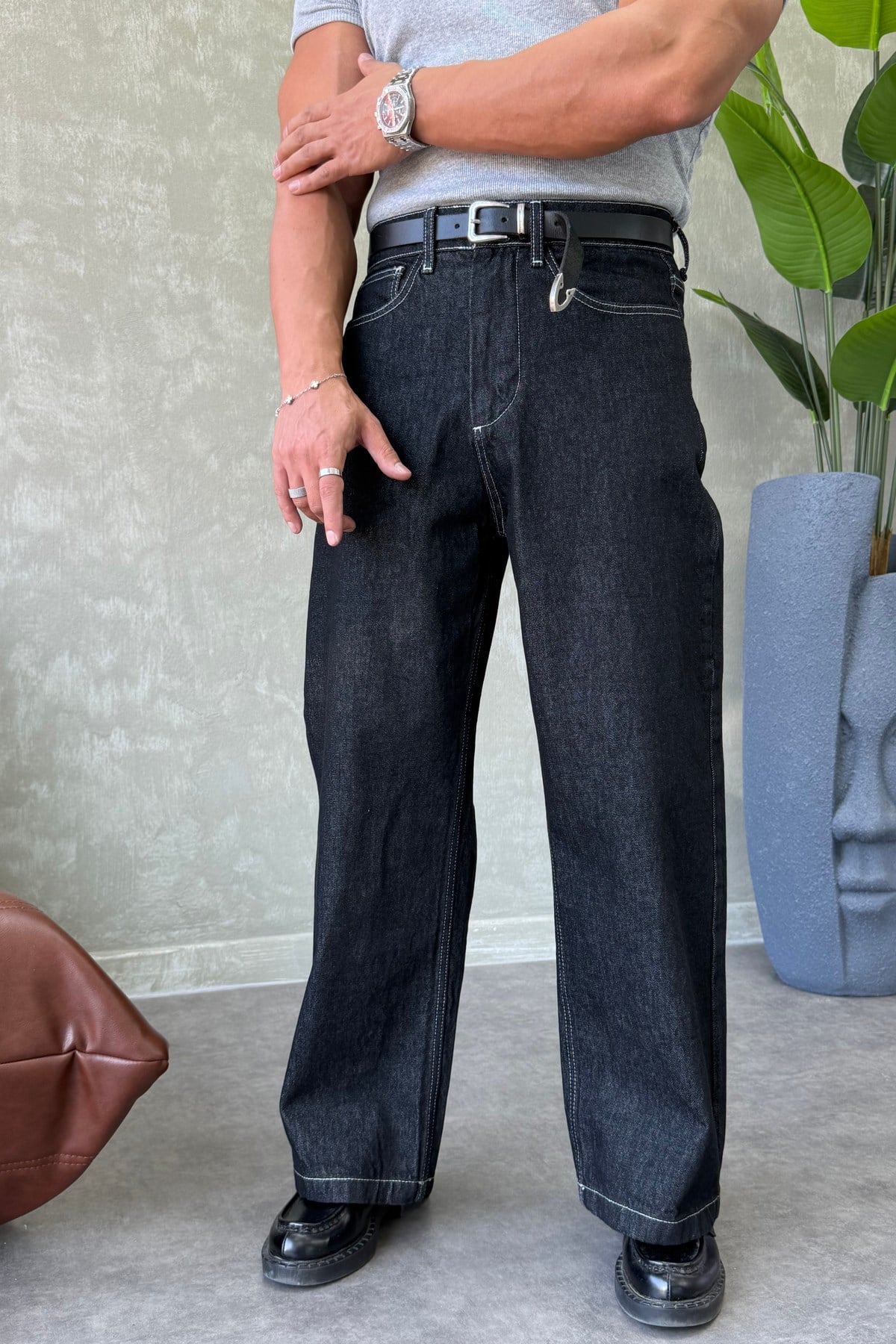 PREMİUM SERİ BAGGY JEAN SİYAH