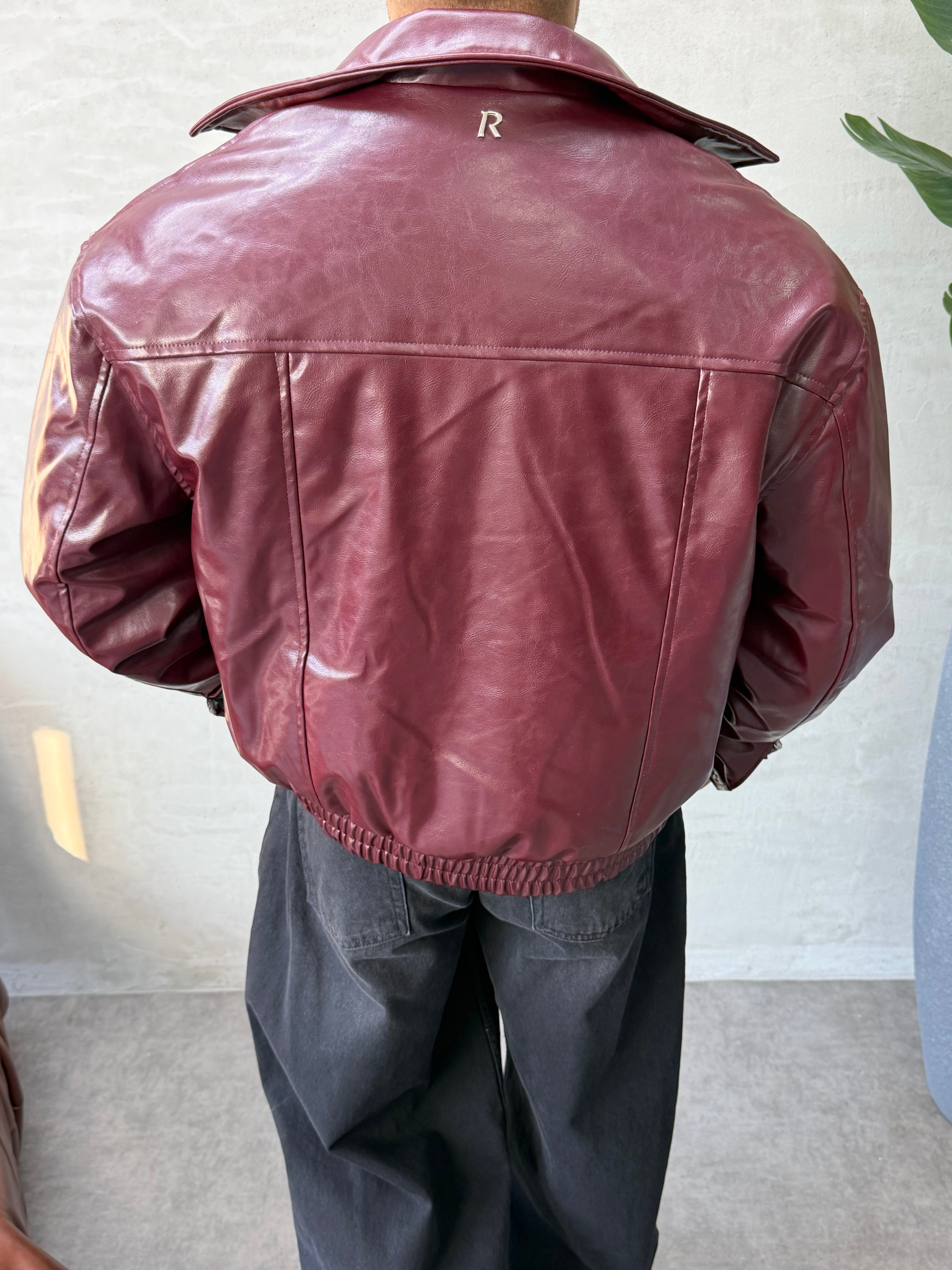 PREMIUM SERİ OVERSIZE BOMBER MONT BORDO 
