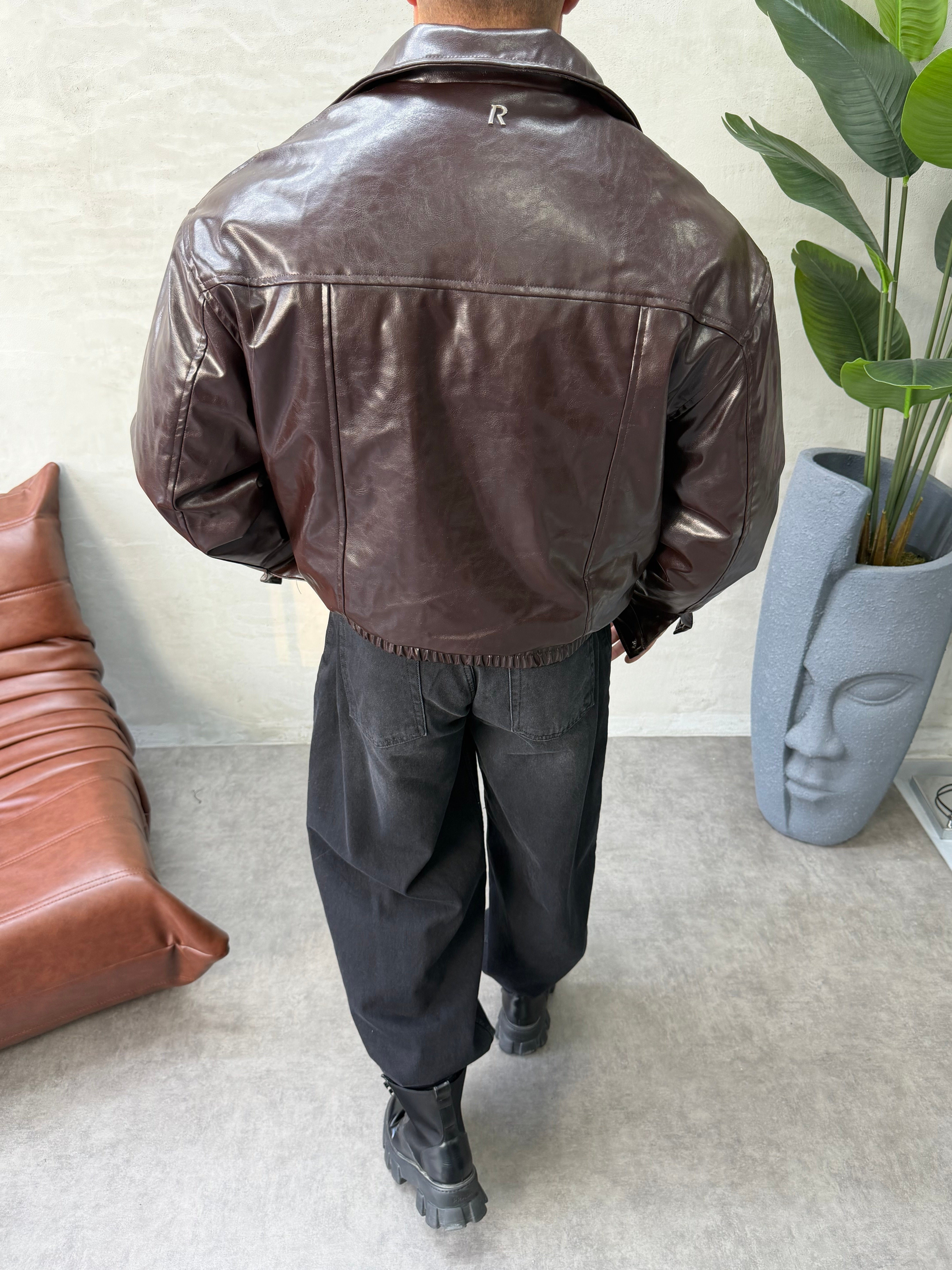PREMIUM SERİ OVERSIZE BOMBER MONT KAHVERENGİ 