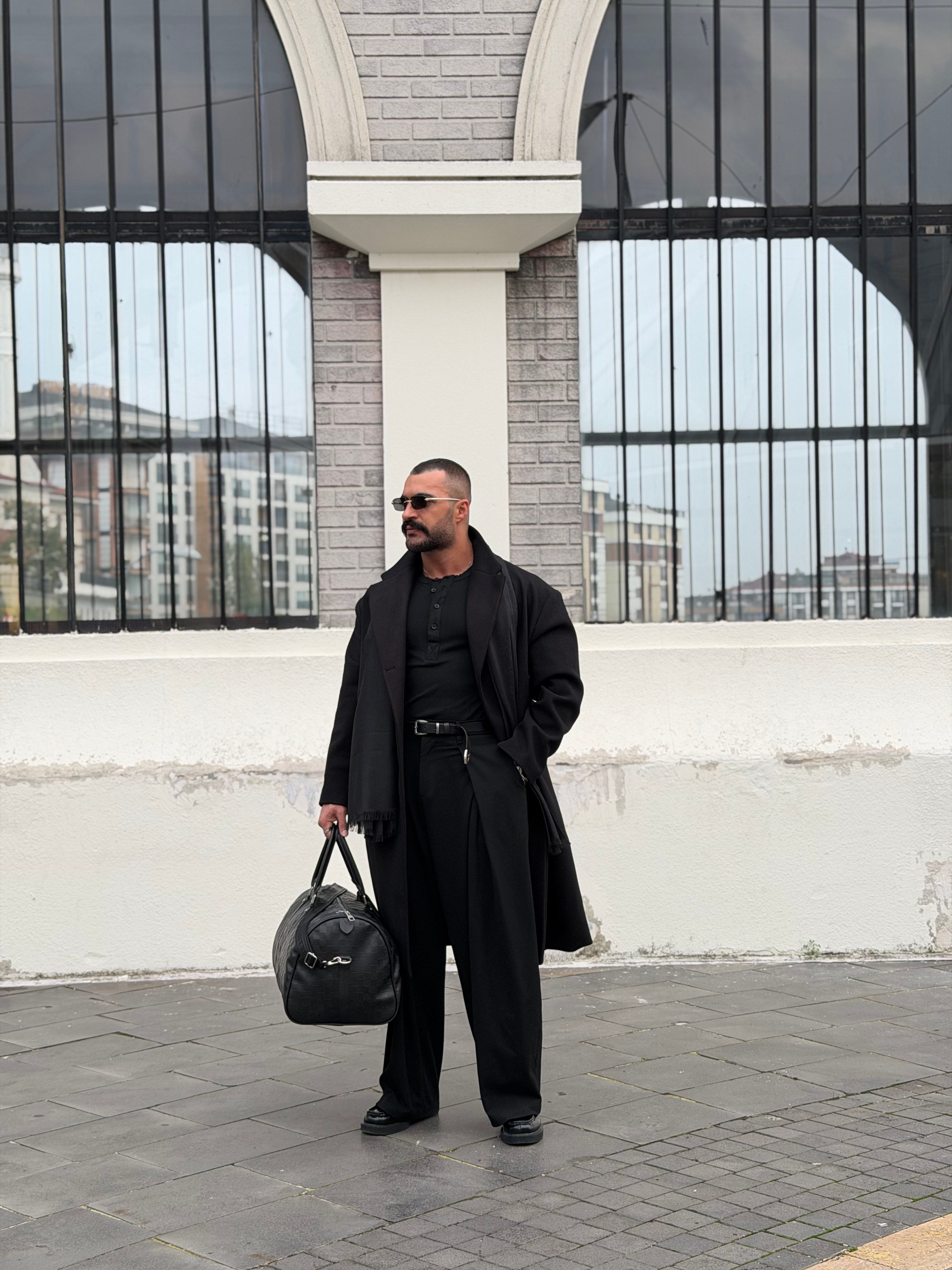 PREMIUM SERİ OVERSIZE KAŞE KABAN SİYAH