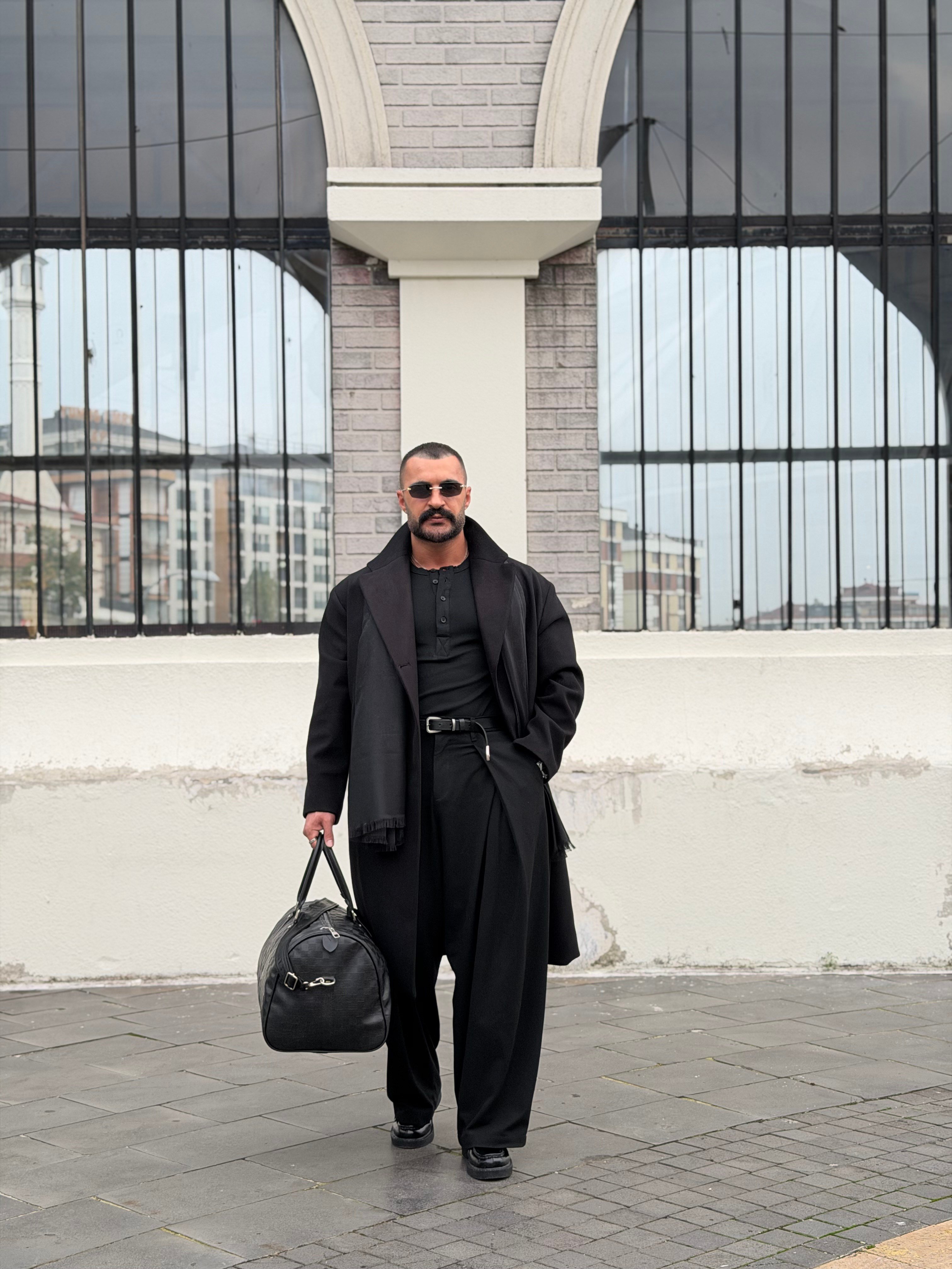 PREMIUM SERİ OVERSIZE KAŞE KABAN SİYAH