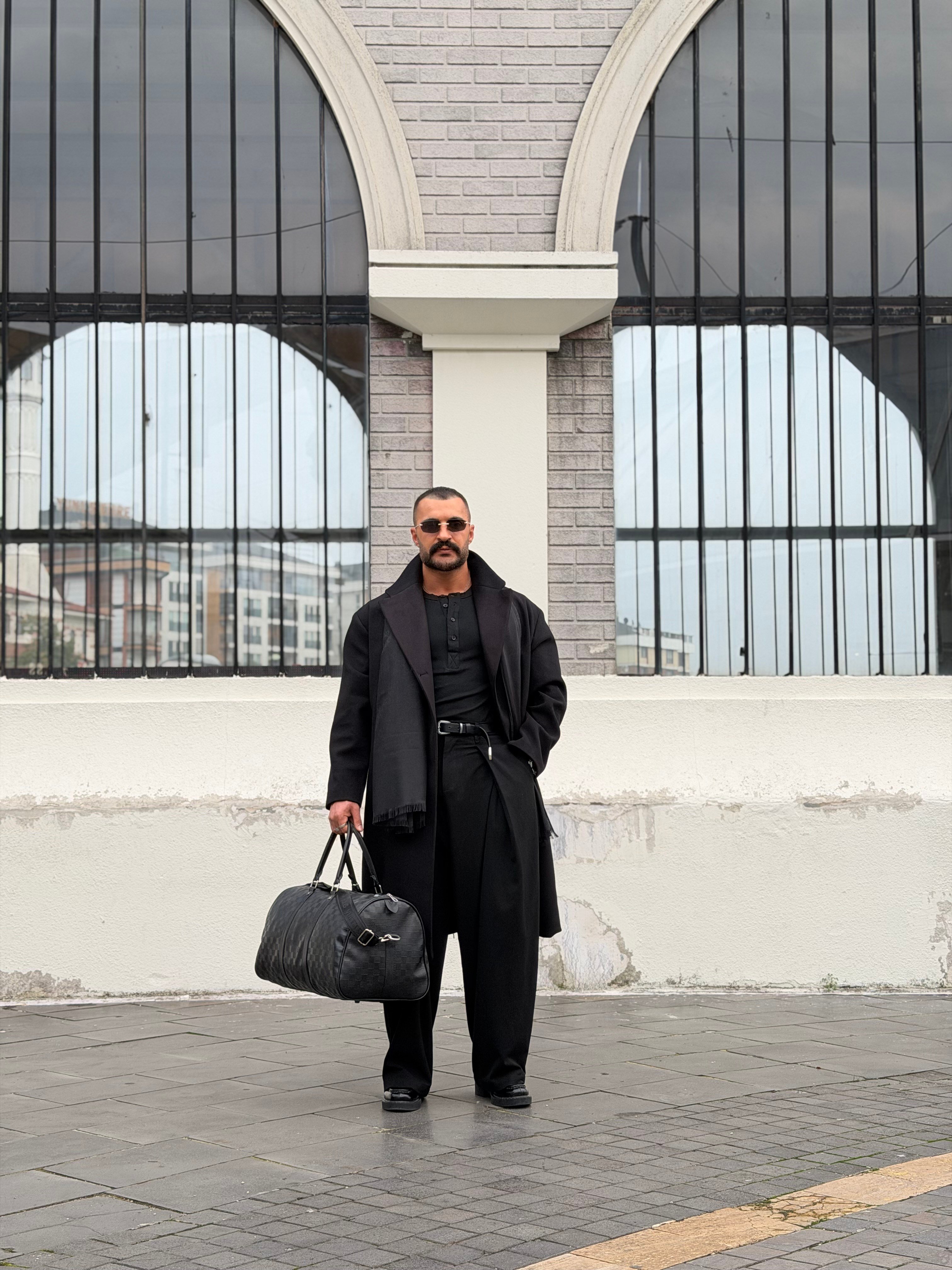 PREMIUM SERİ OVERSIZE KAŞE KABAN SİYAH