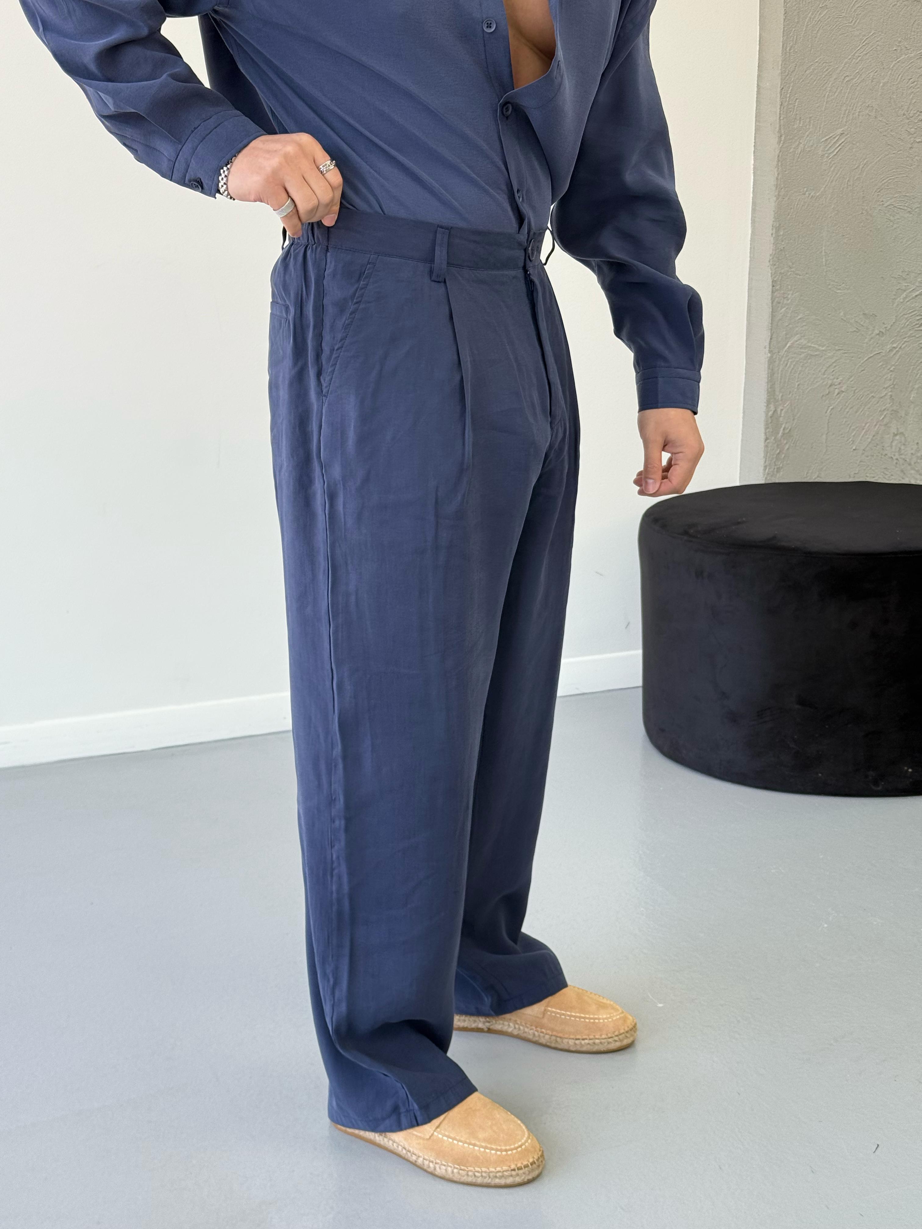 Premium Seri Oversize Modal Kumaş alt Üst Takım Lacivert