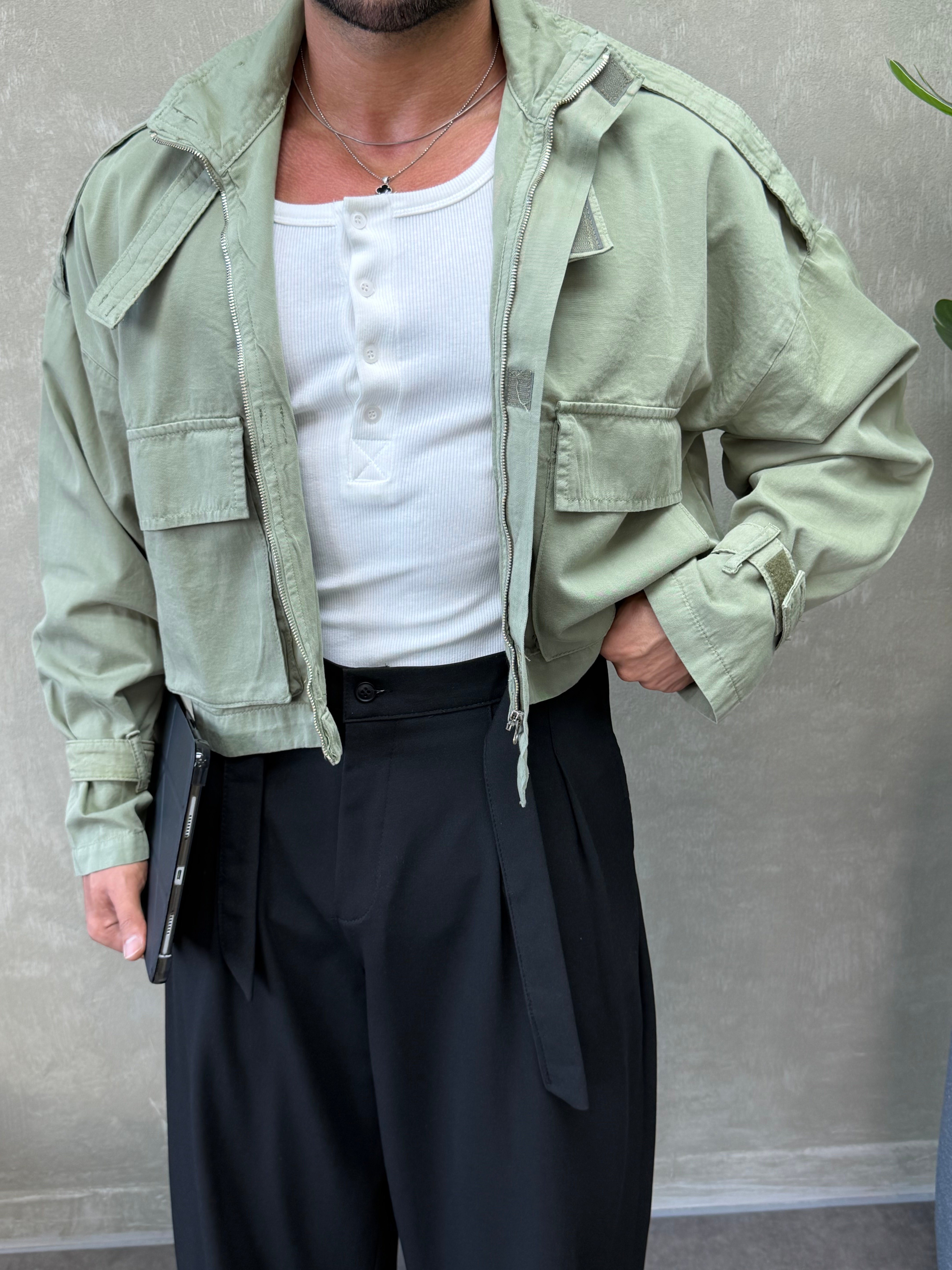 PREMIUM SERI ÖZEL KESIM OVERSIZE CEKET YEŞİL