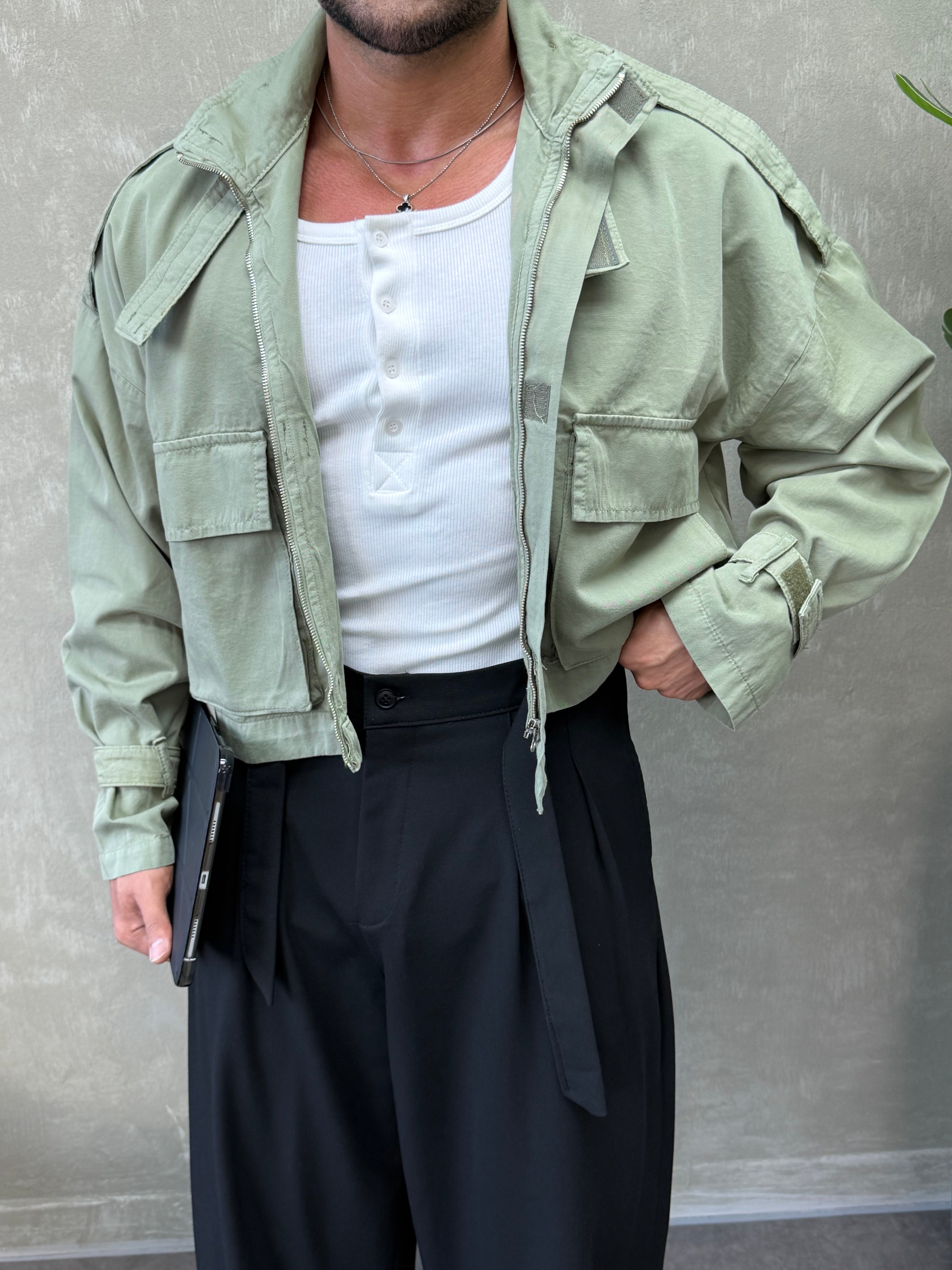 PREMIUM SERI ÖZEL KESIM OVERSIZE CEKET YEŞİL