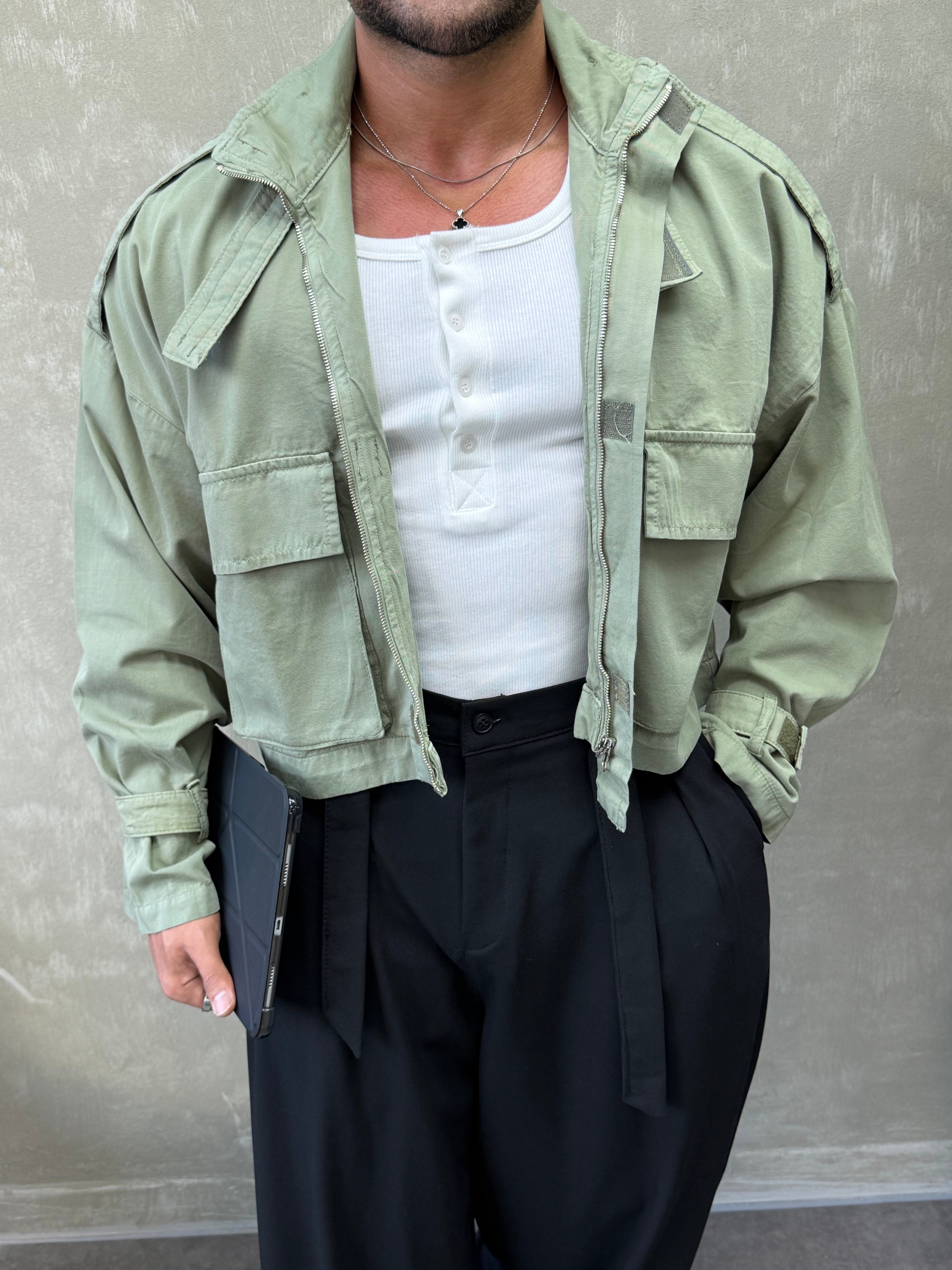 PREMIUM SERI ÖZEL KESIM OVERSIZE CEKET YEŞİL