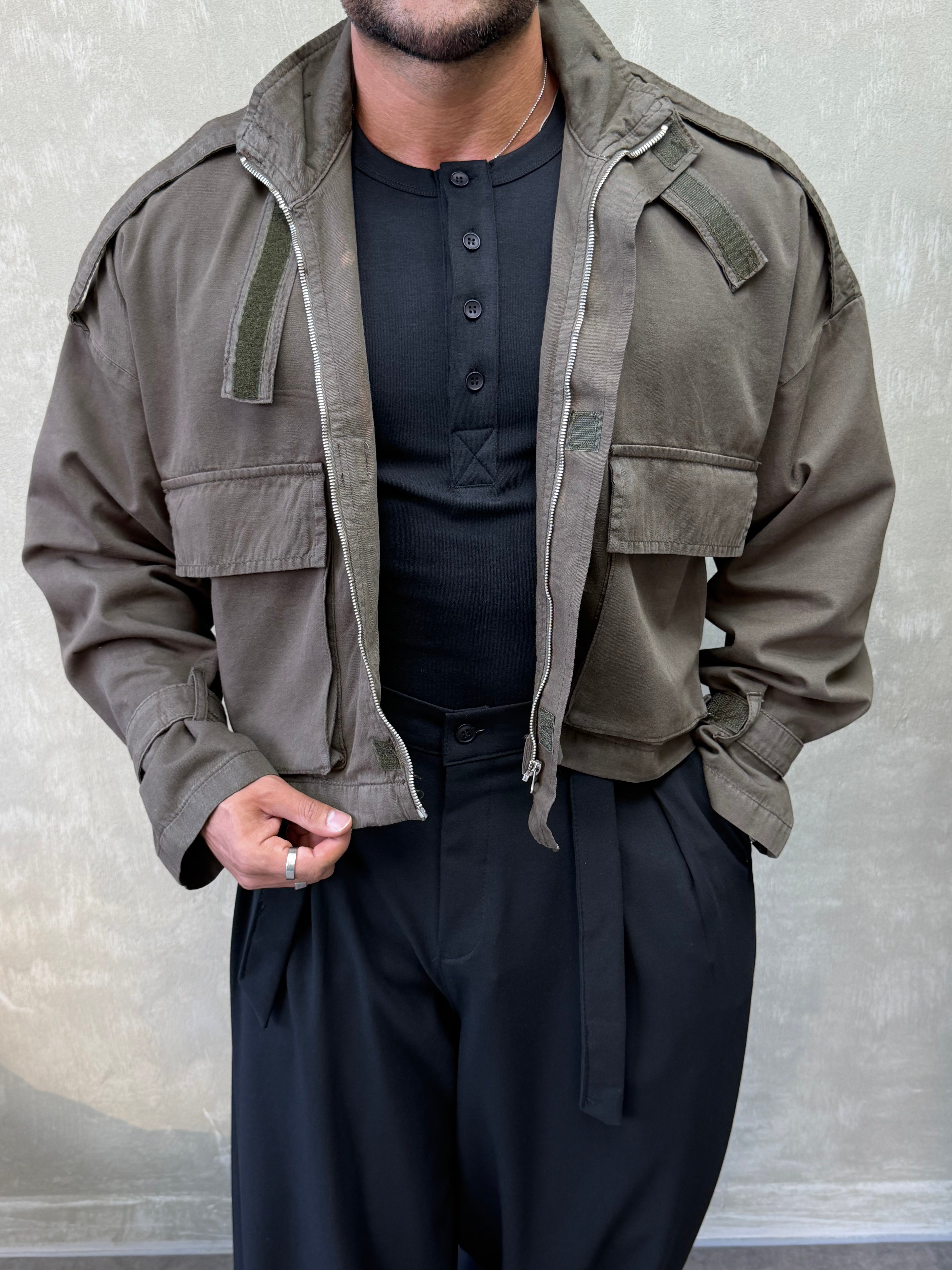 PREMIUM SERI ÖZEL KESIM OVERSIZE CEKET HAKİ