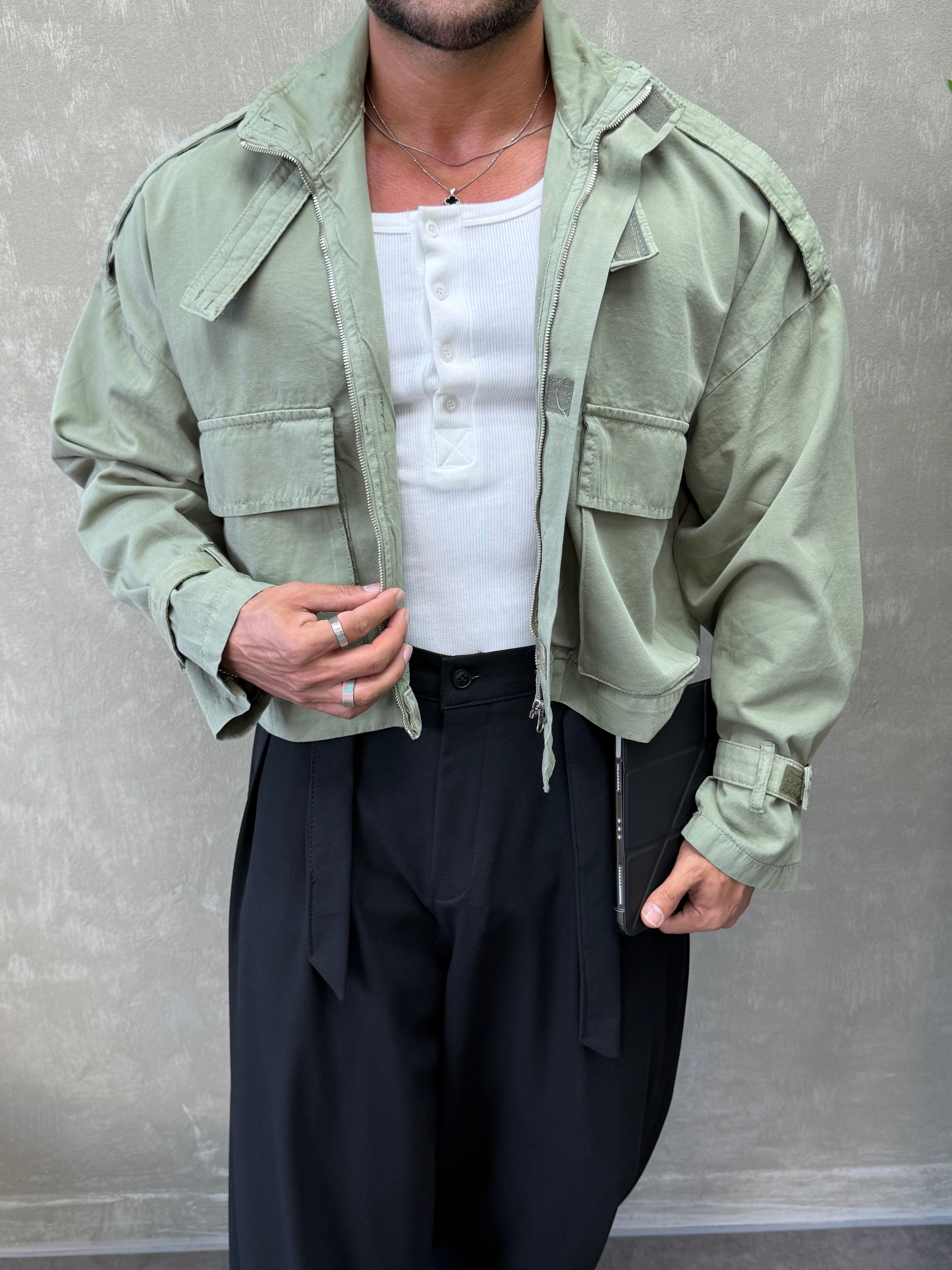 PREMIUM SERI ÖZEL KESIM OVERSIZE CEKET YEŞİL