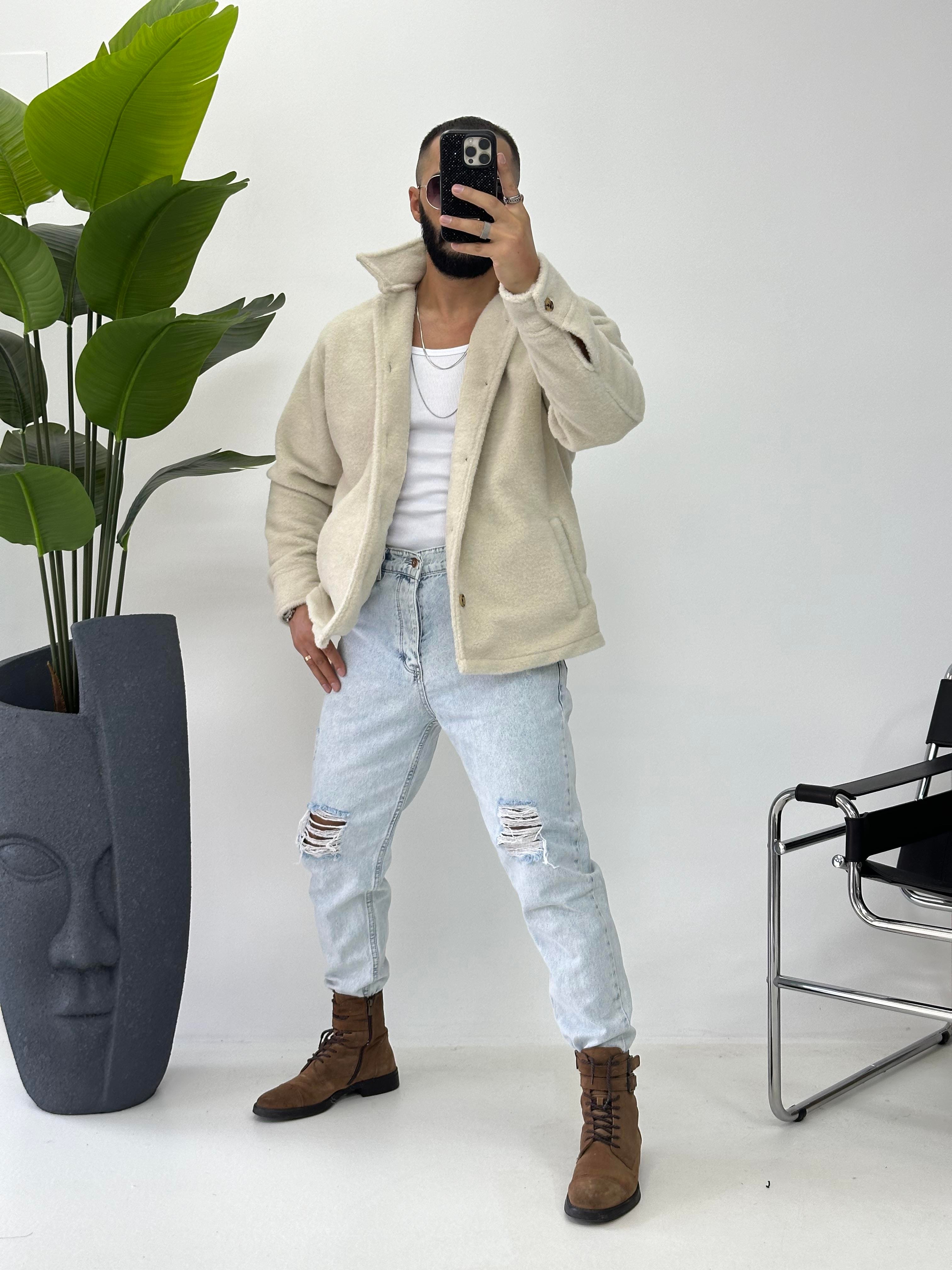 TEDY KUMAŞ CEKET BEJ